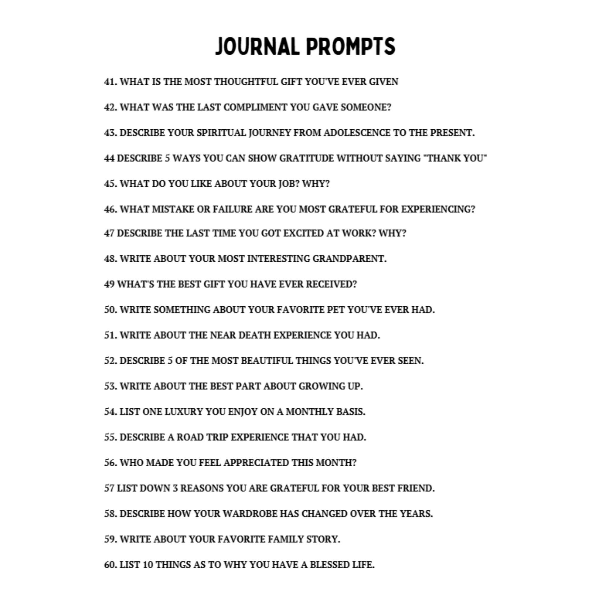 120 Gratitude Journal Prompts Bundle - Image 4