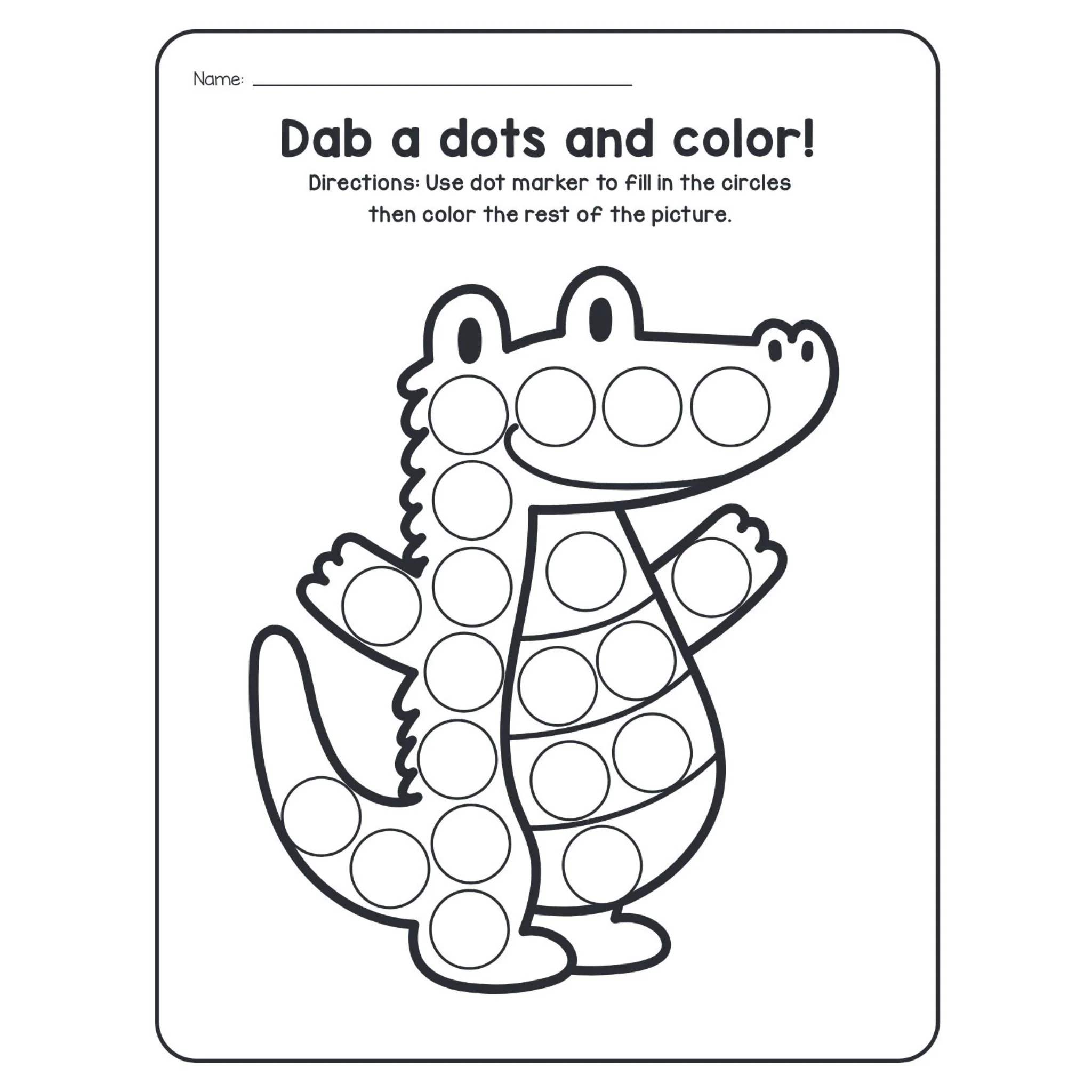 A-Z Animals Dot Marker Worksheets - Image 2
