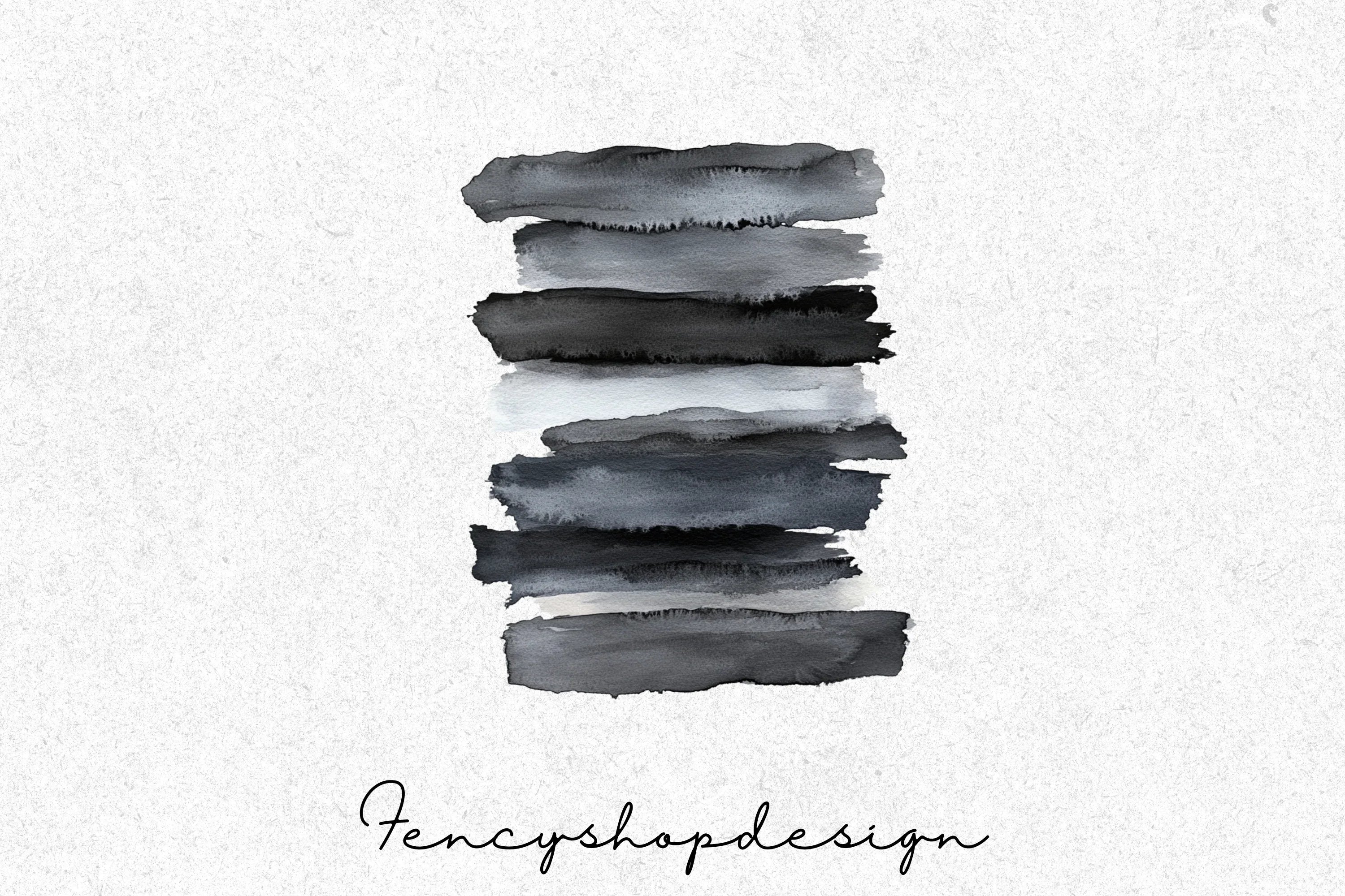 Abstract Black Elements Clipart Bundle - Image 3