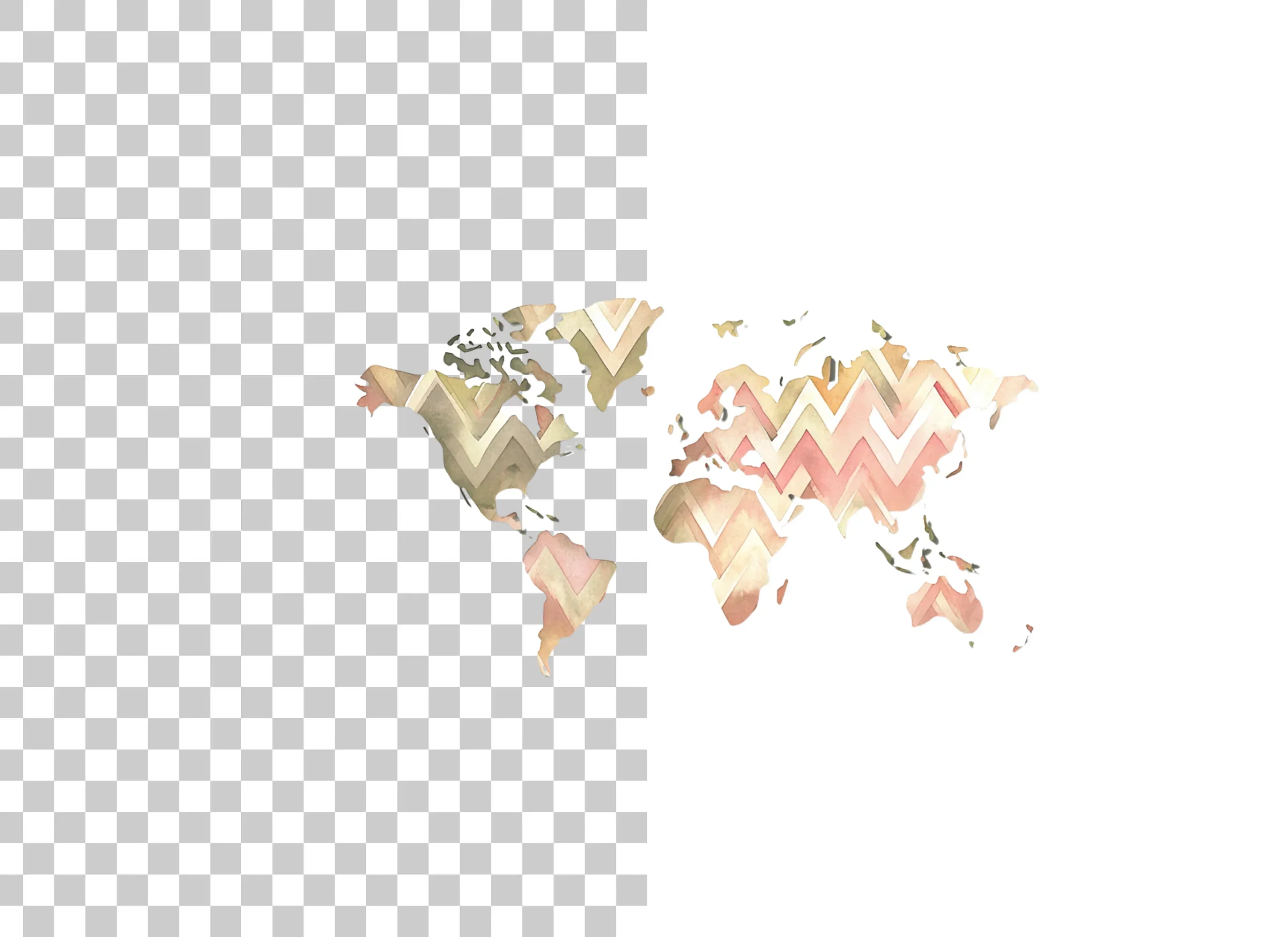 Abstract Earth Map Clipart Bundle - Image 2