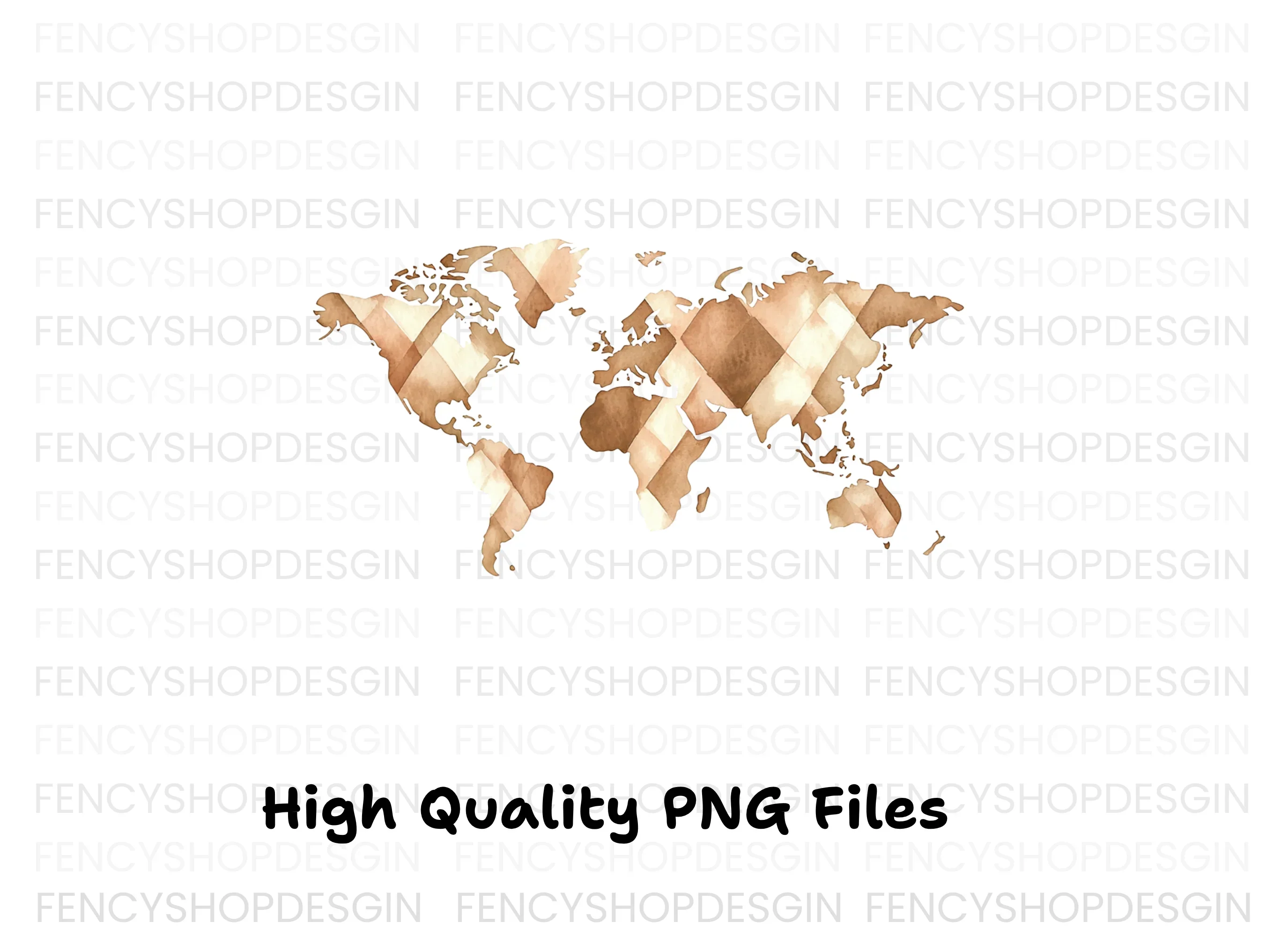Abstract Earth Map Clipart Bundle - Image 3
