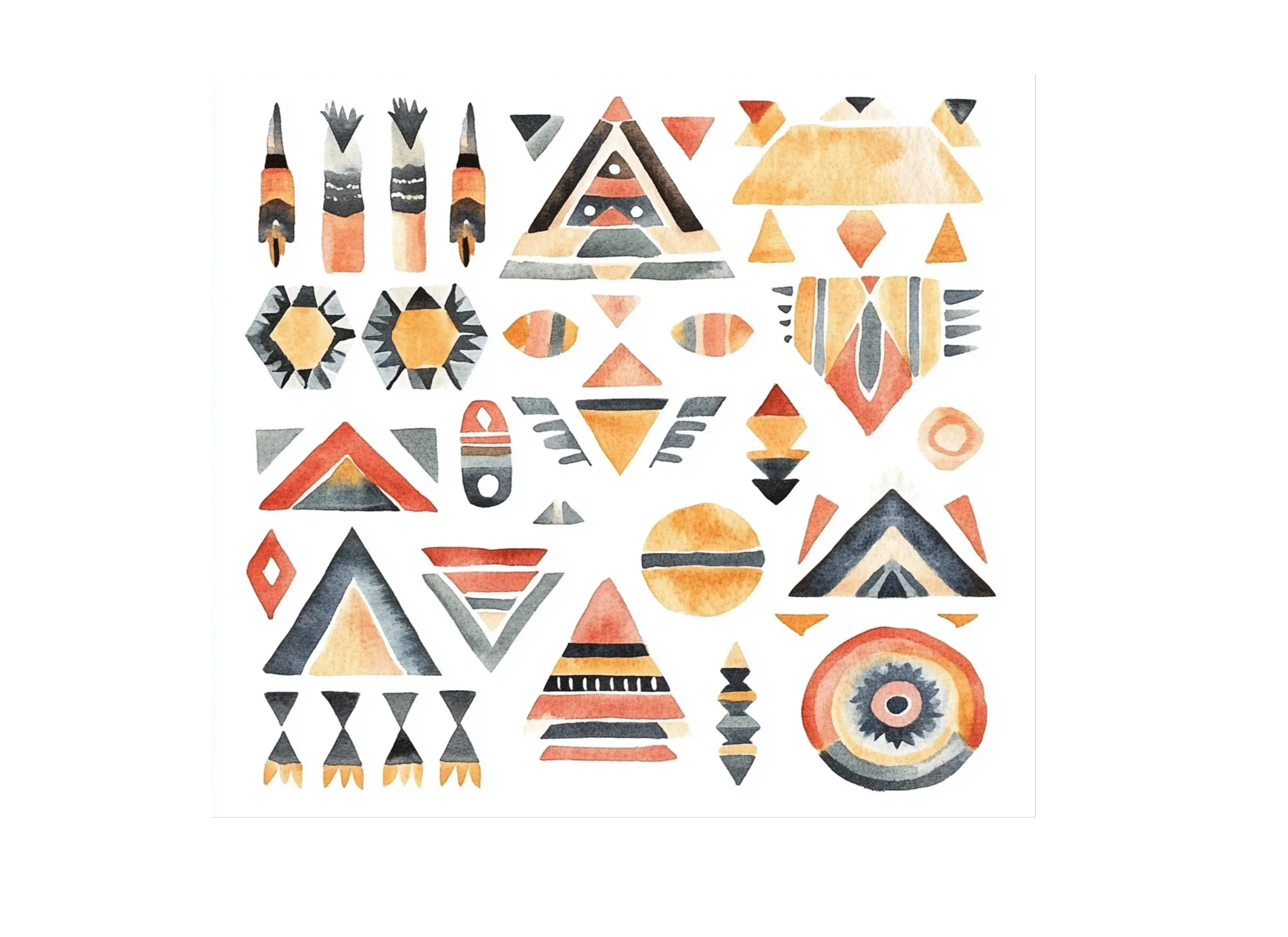 Abstract Tribal Elements Clipart Bundle - Image 3
