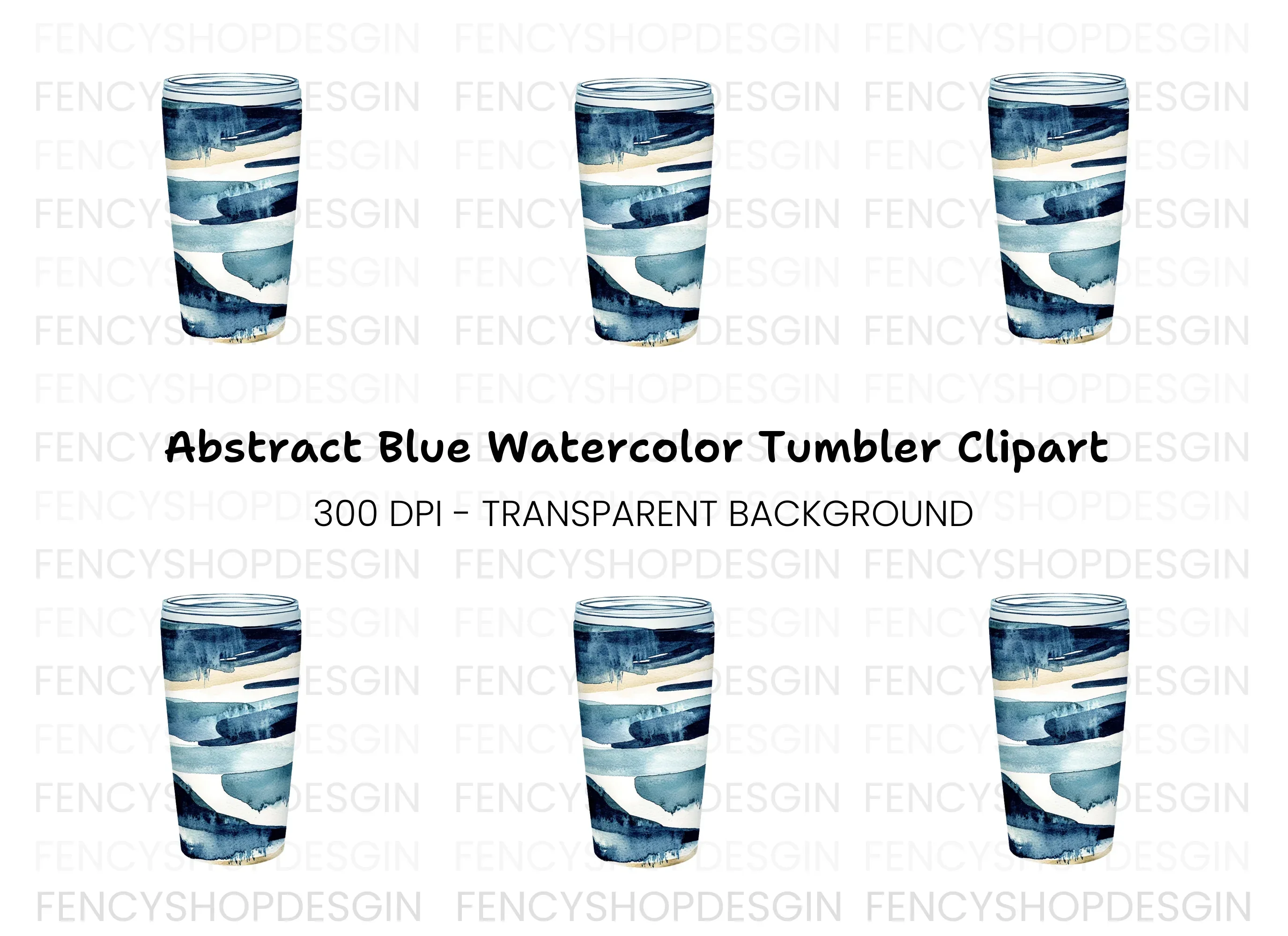 Abstract Tumbler Clipart Bundle