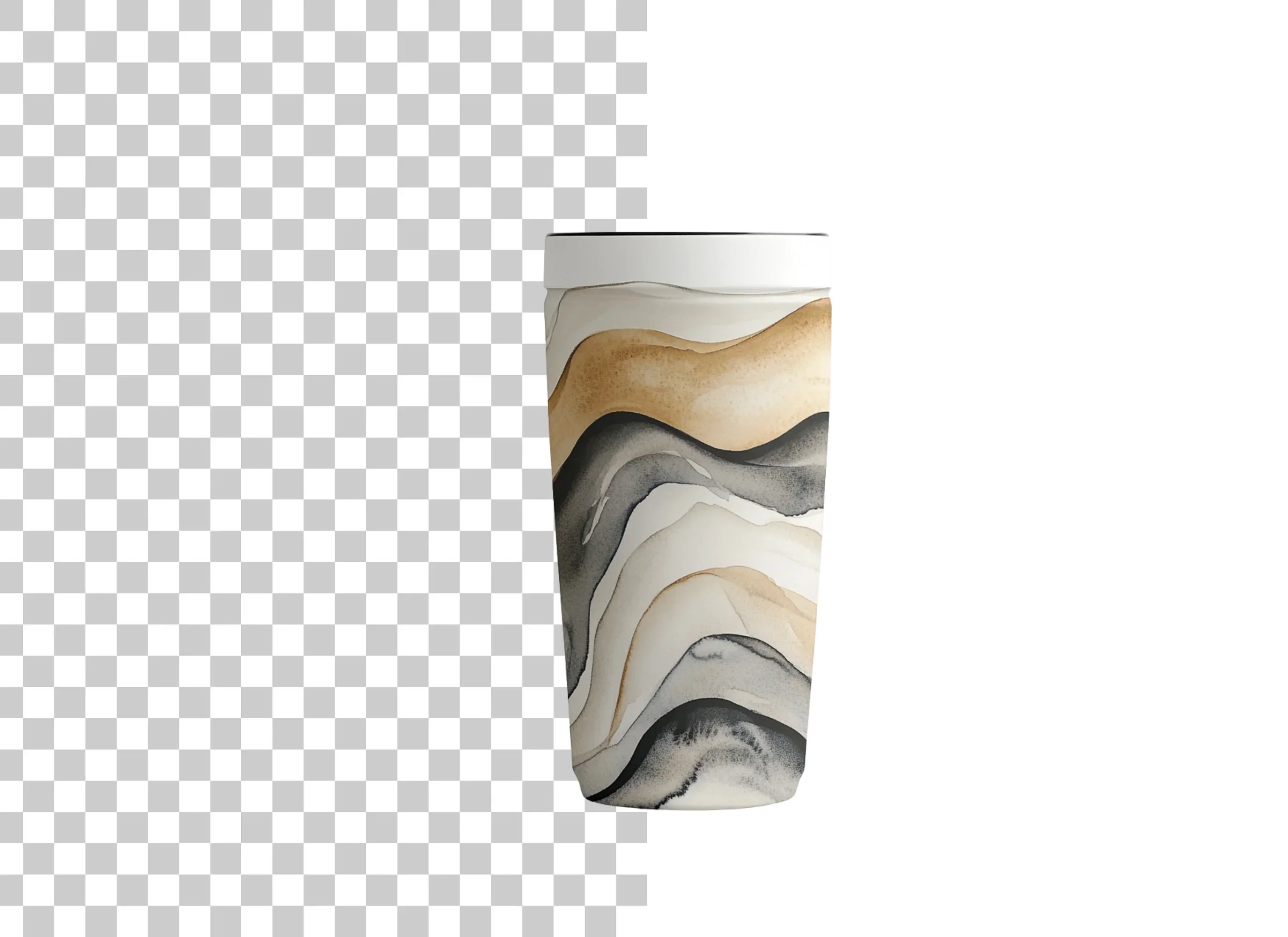 Abstract Wavy Pattern Tumbler Clipart Bundle - Image 2