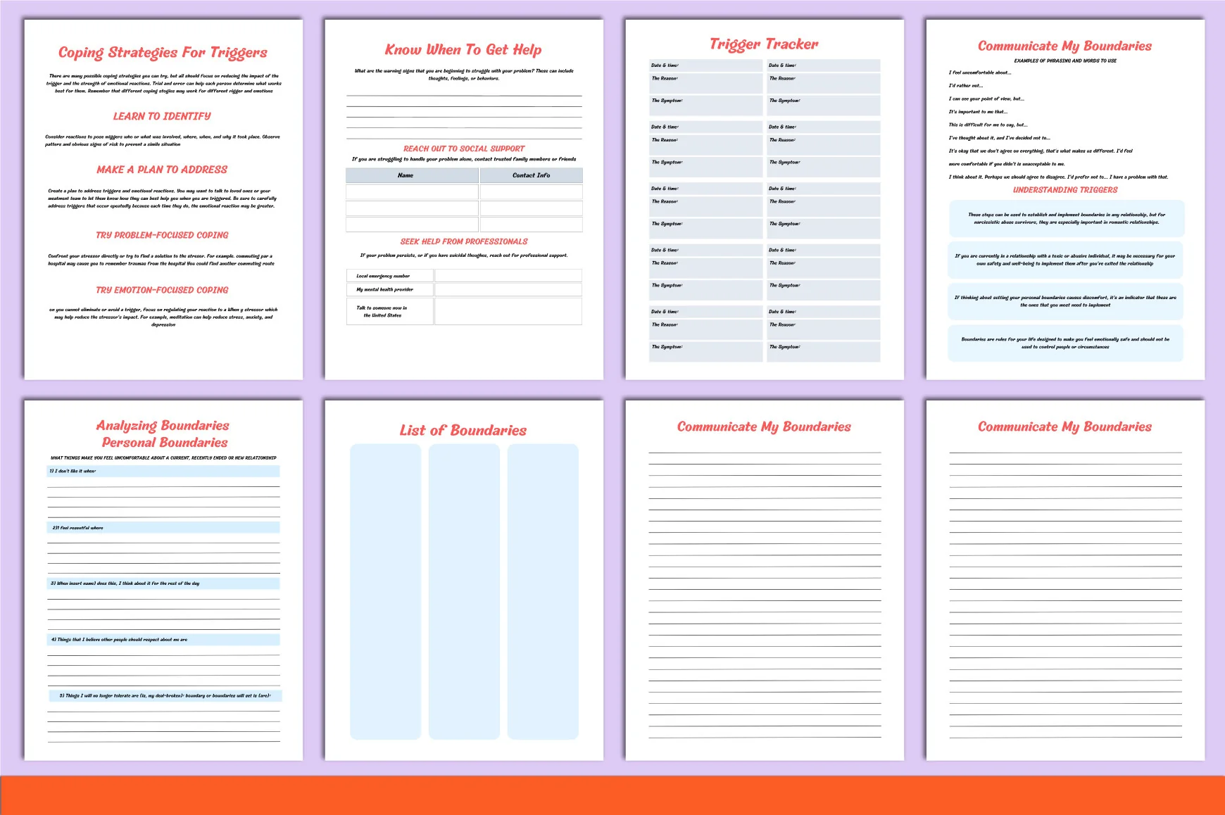 Addiction Recovery Worksheets Book - Image 4