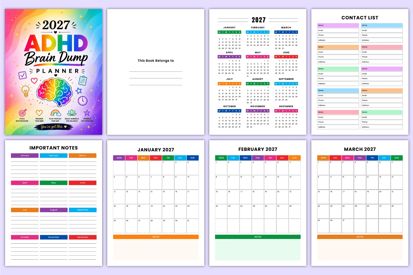 Adhd Brain Dump Planner - Image 3