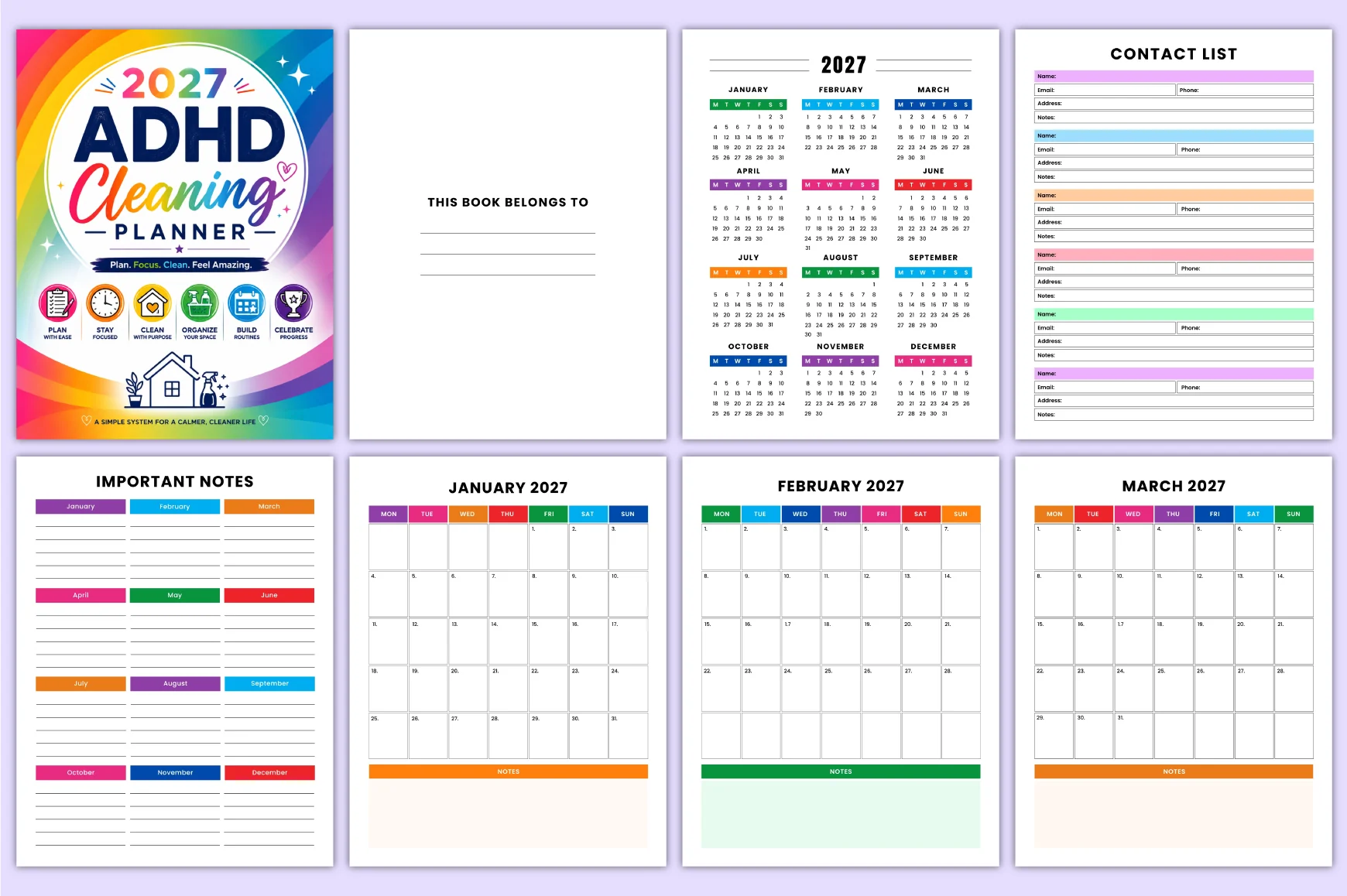 Adhd Cleaning Planner - Image 3