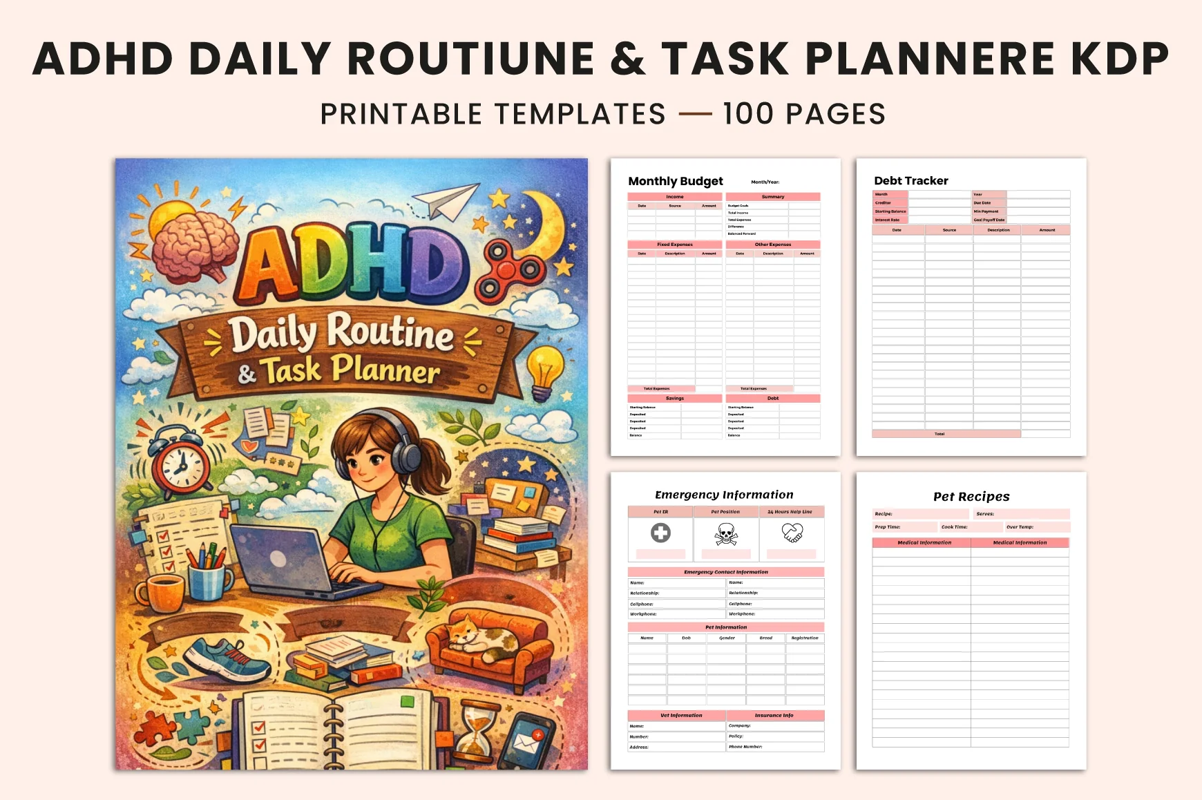 ADHD Daily Routine Task Planner
