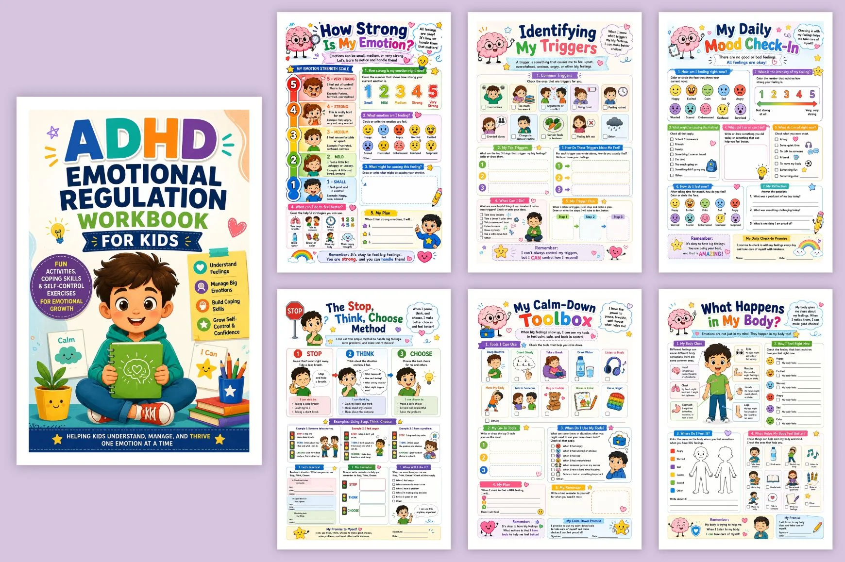 Adhd Emotional Regulation For Kids Workbook - Image 5