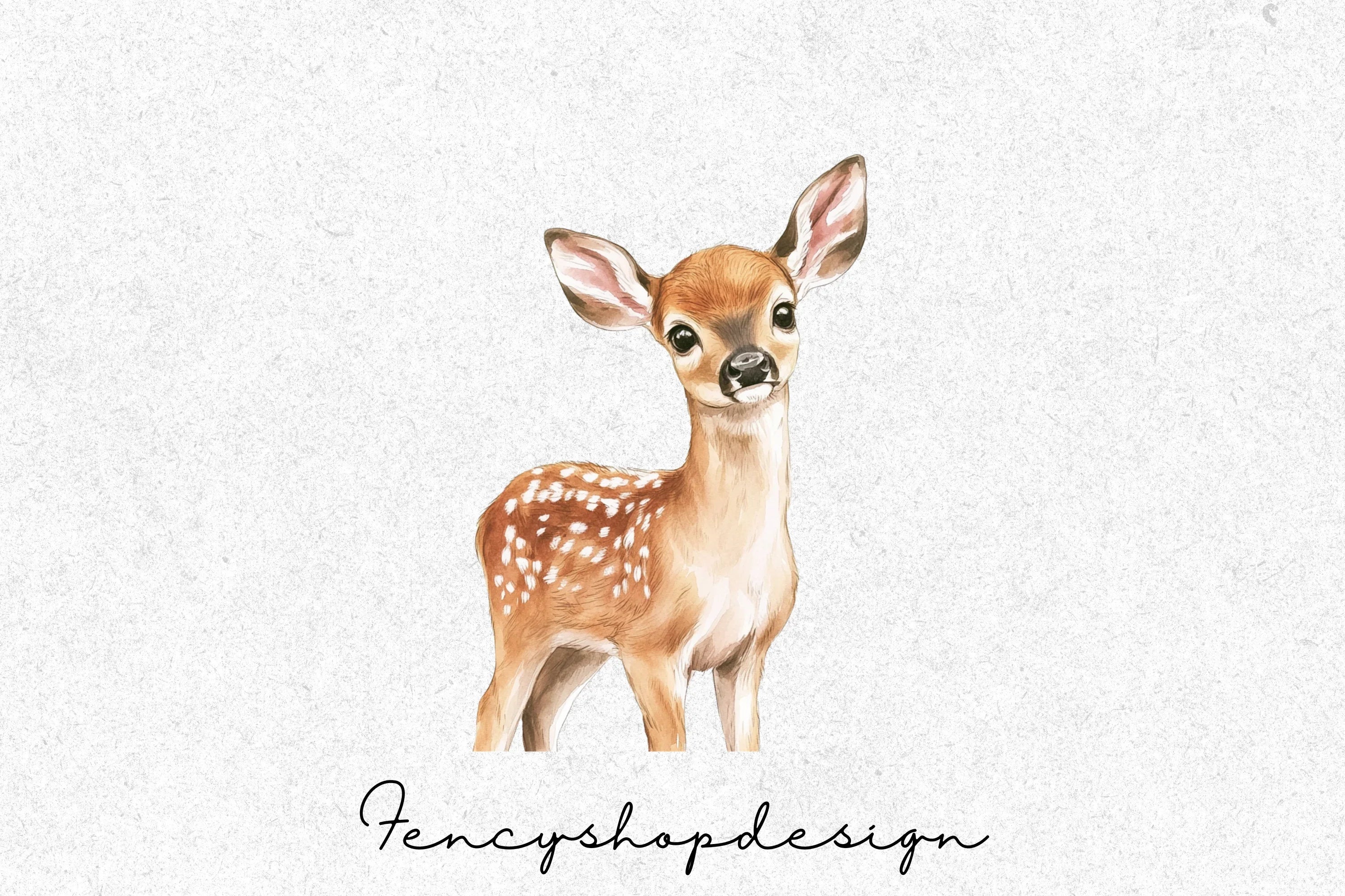 Adorable Baby Deer Clipart Bundle - Image 3