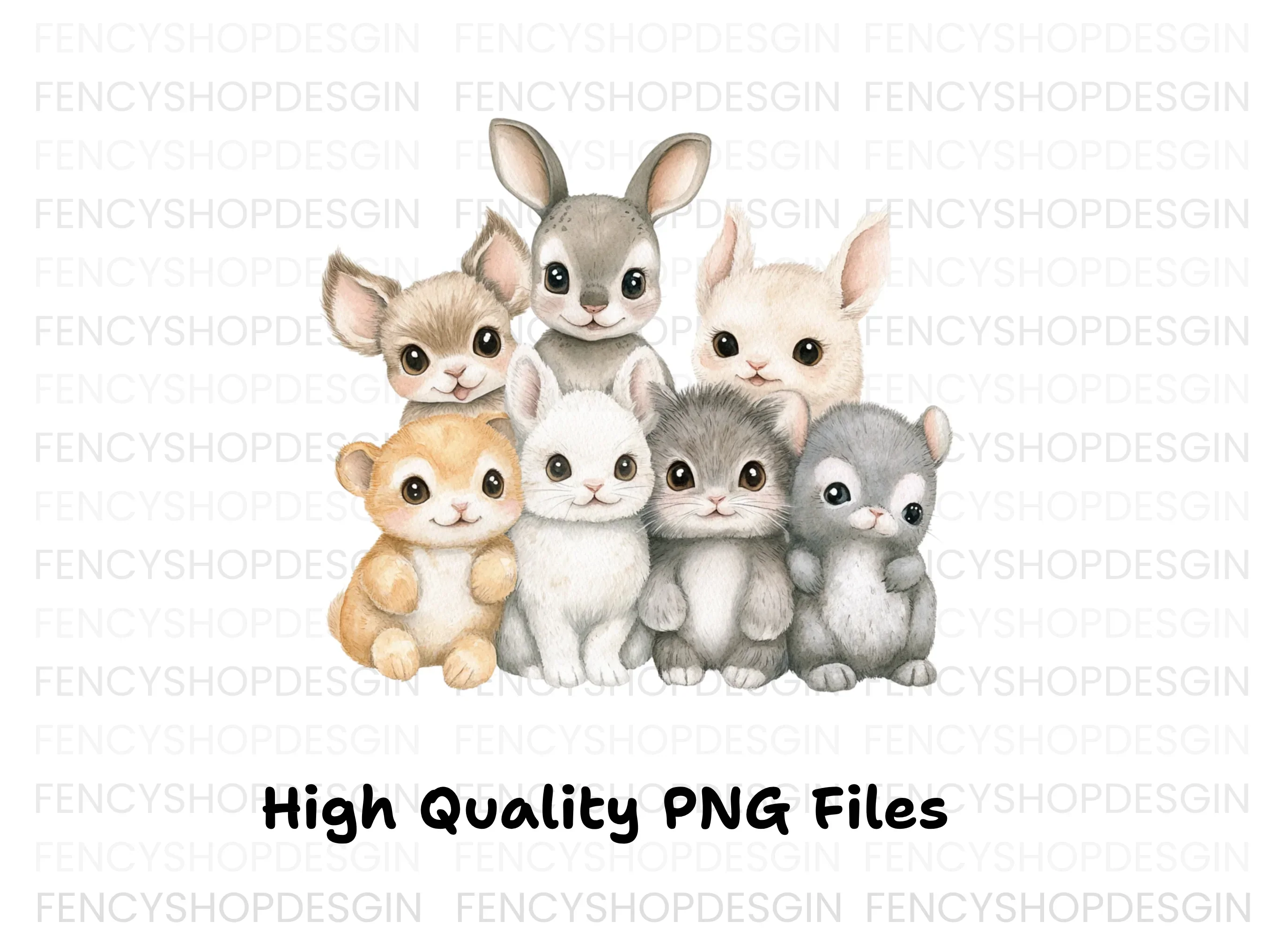 Adorable Baby Forest Animals Clipart Bundle - Image 3