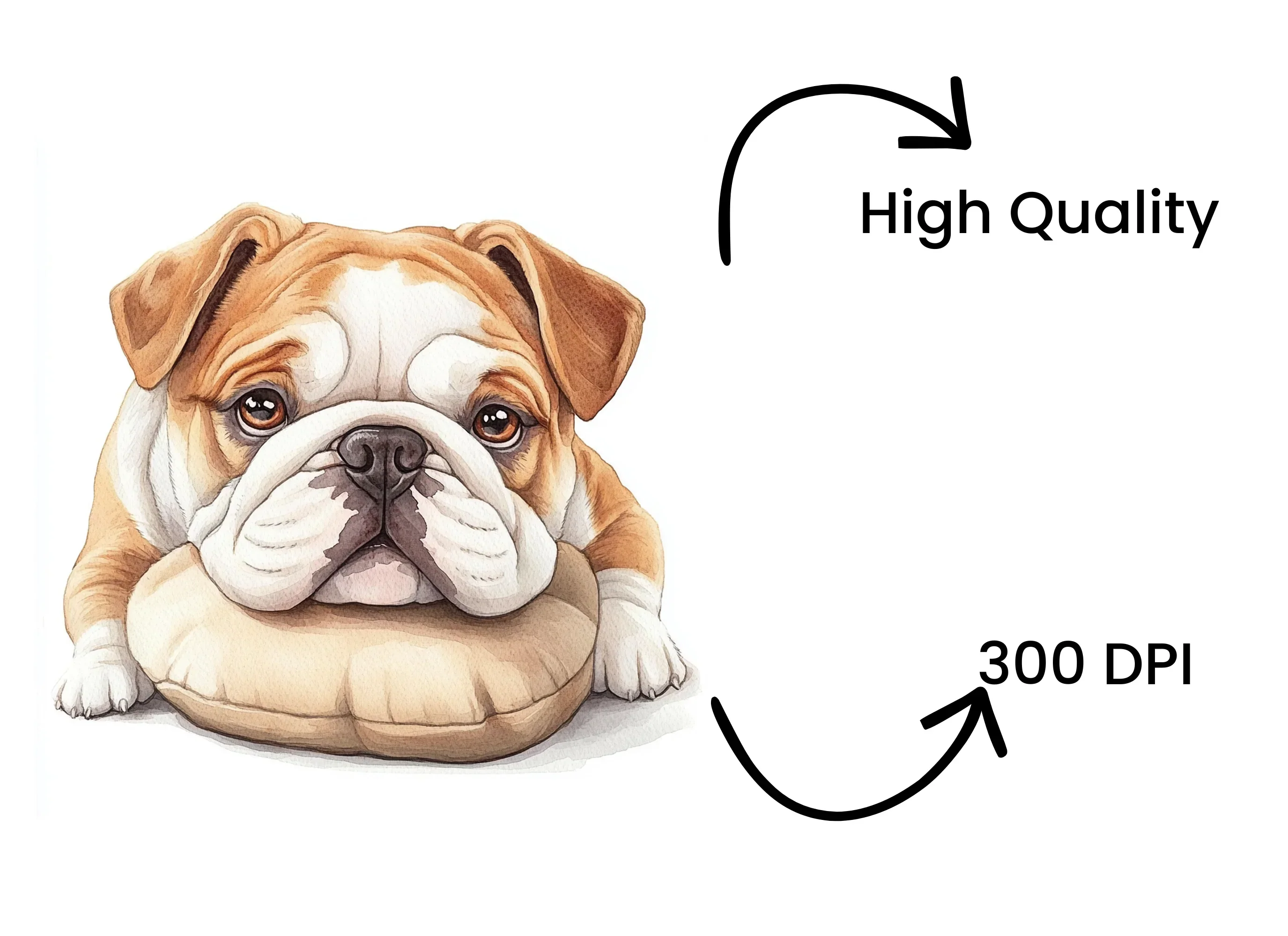 Adorable Bulldog Puppy Clipart Bundle - Image 4