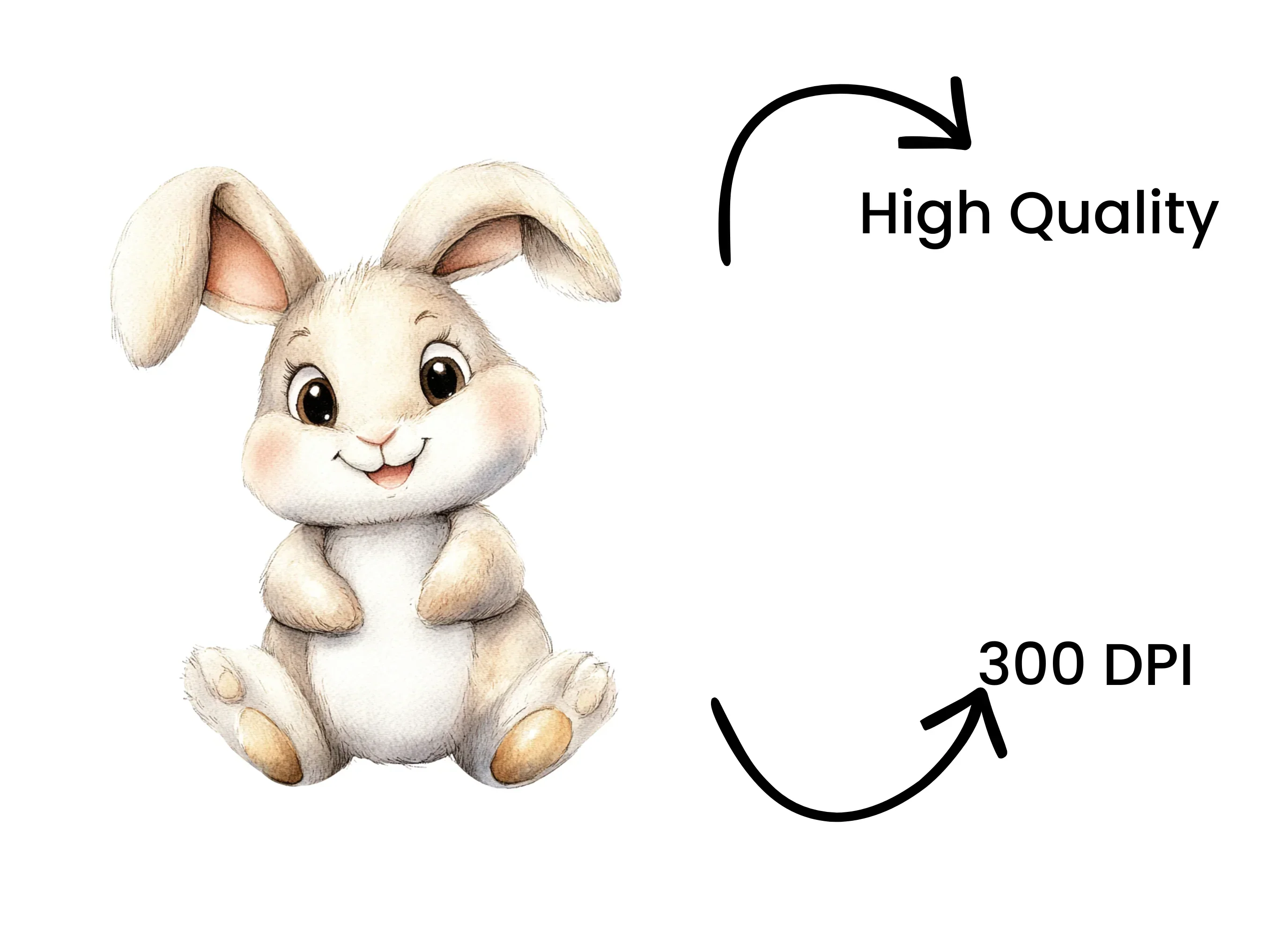 Adorable Bunny Clipart Bundle - Image 4