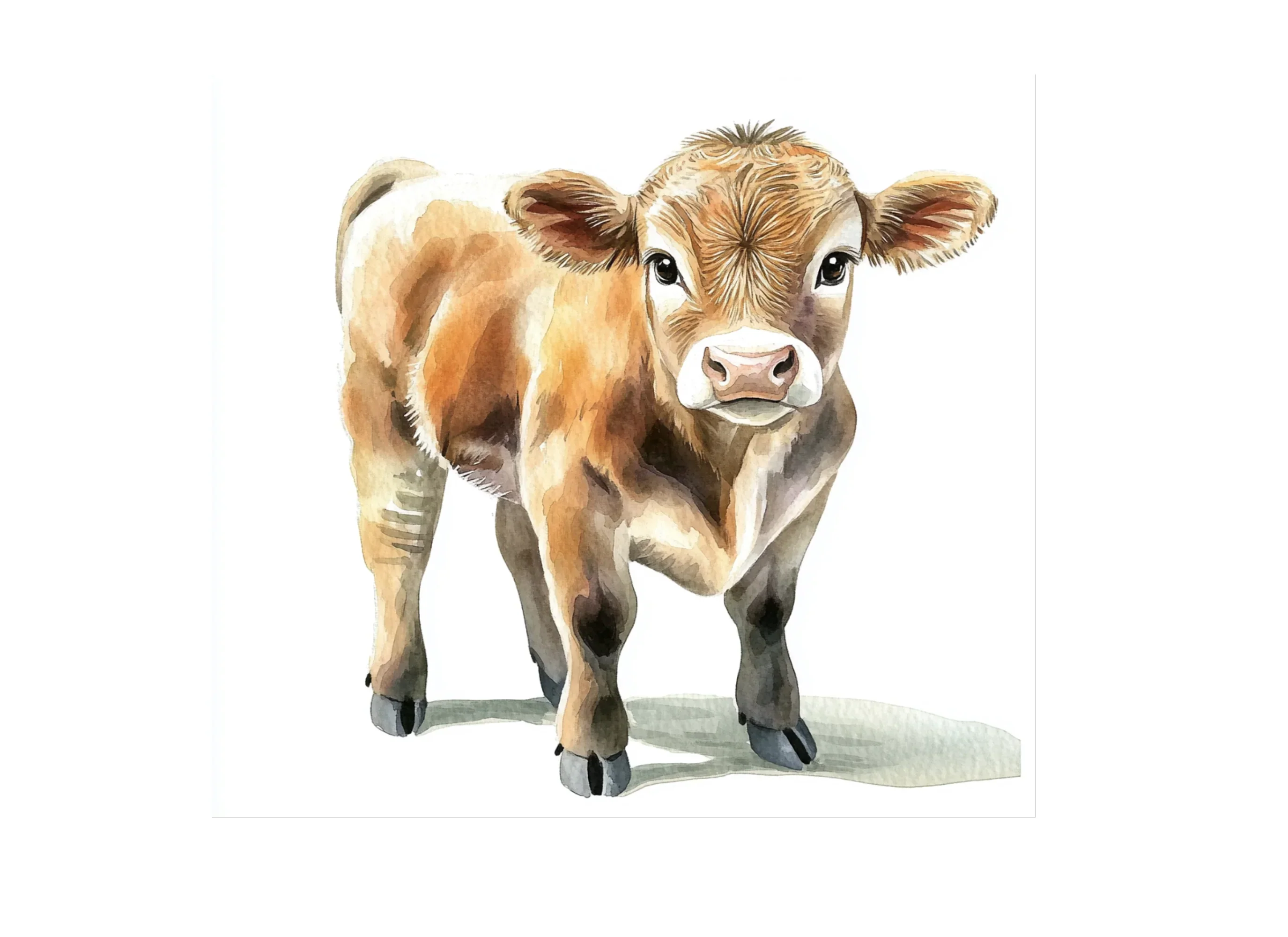 Adorable Calf Clipart Bundle - Image 3