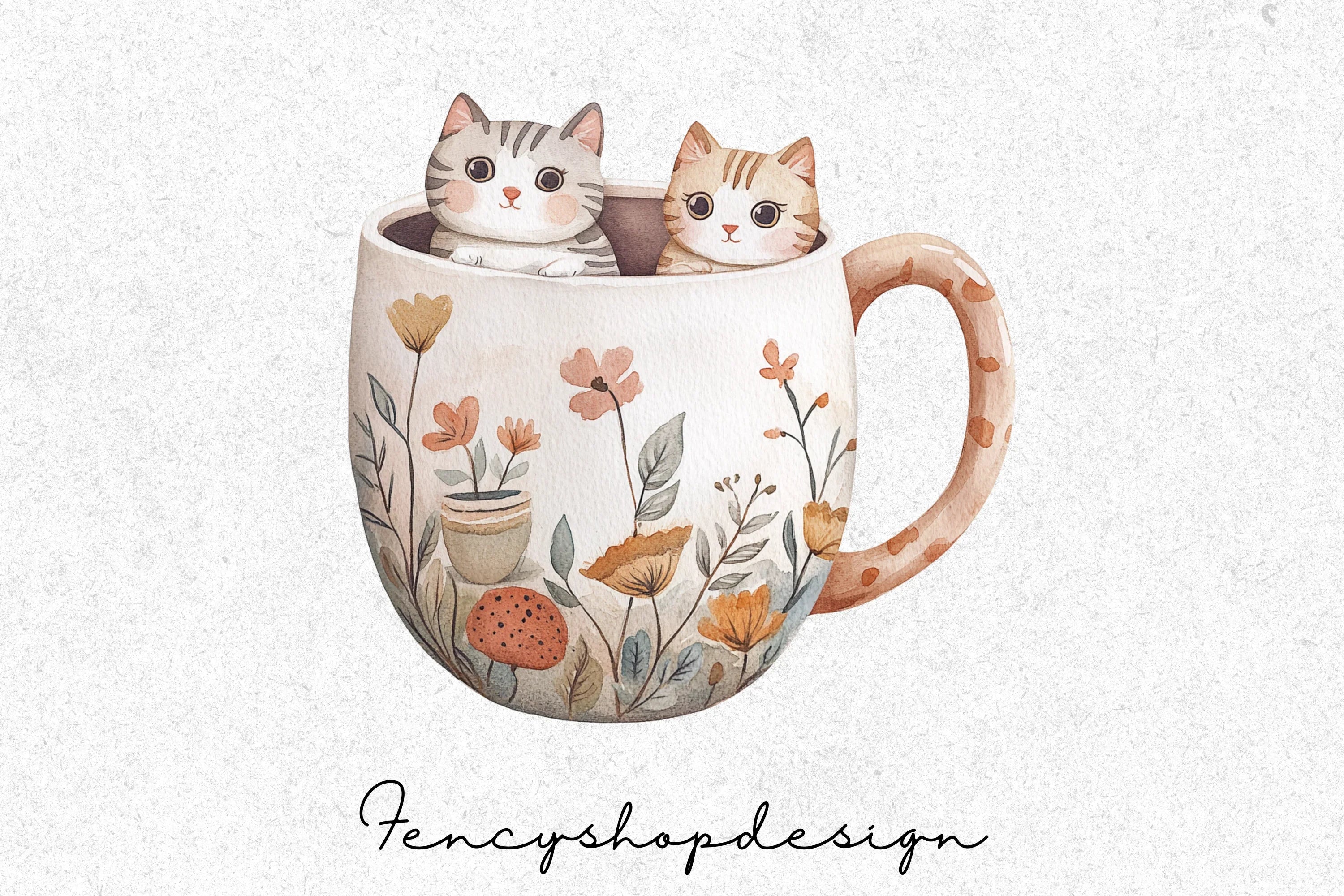 Adorable Cat Clipart Bundle - Image 3