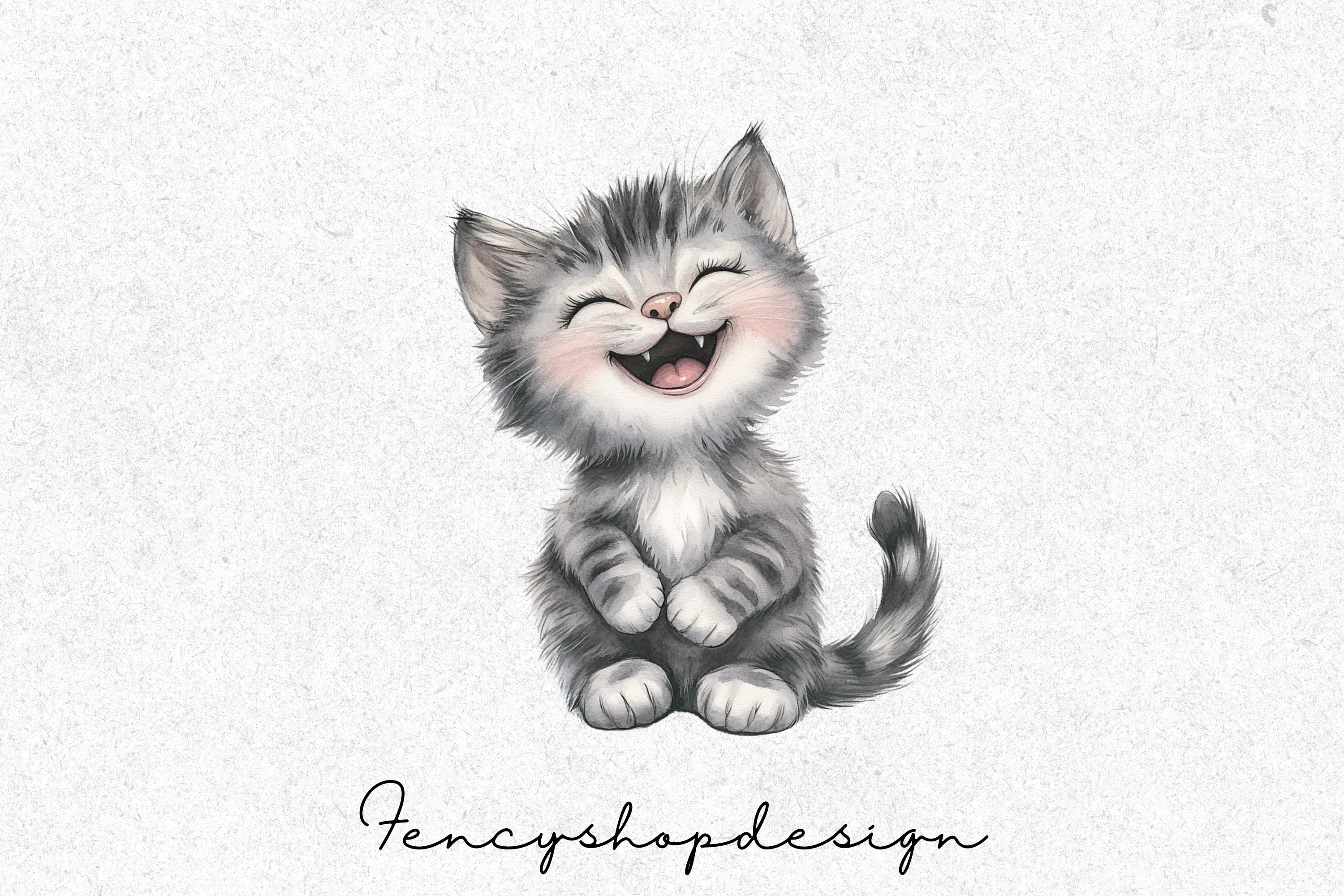 Adorable Cat Kitten Clipart Bundle - Image 3