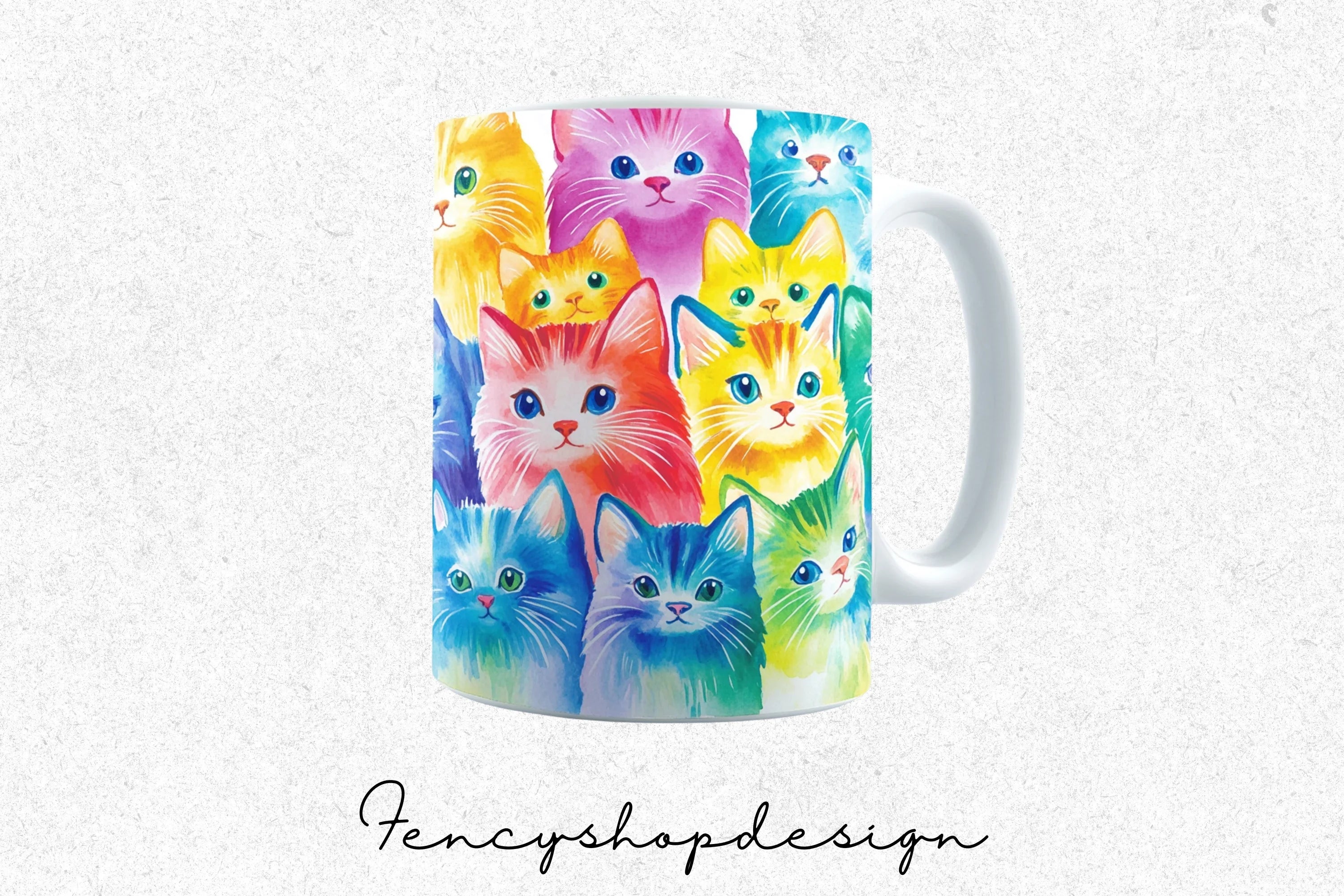 Adorable Cat Mugs Clipart Bundle - Image 6