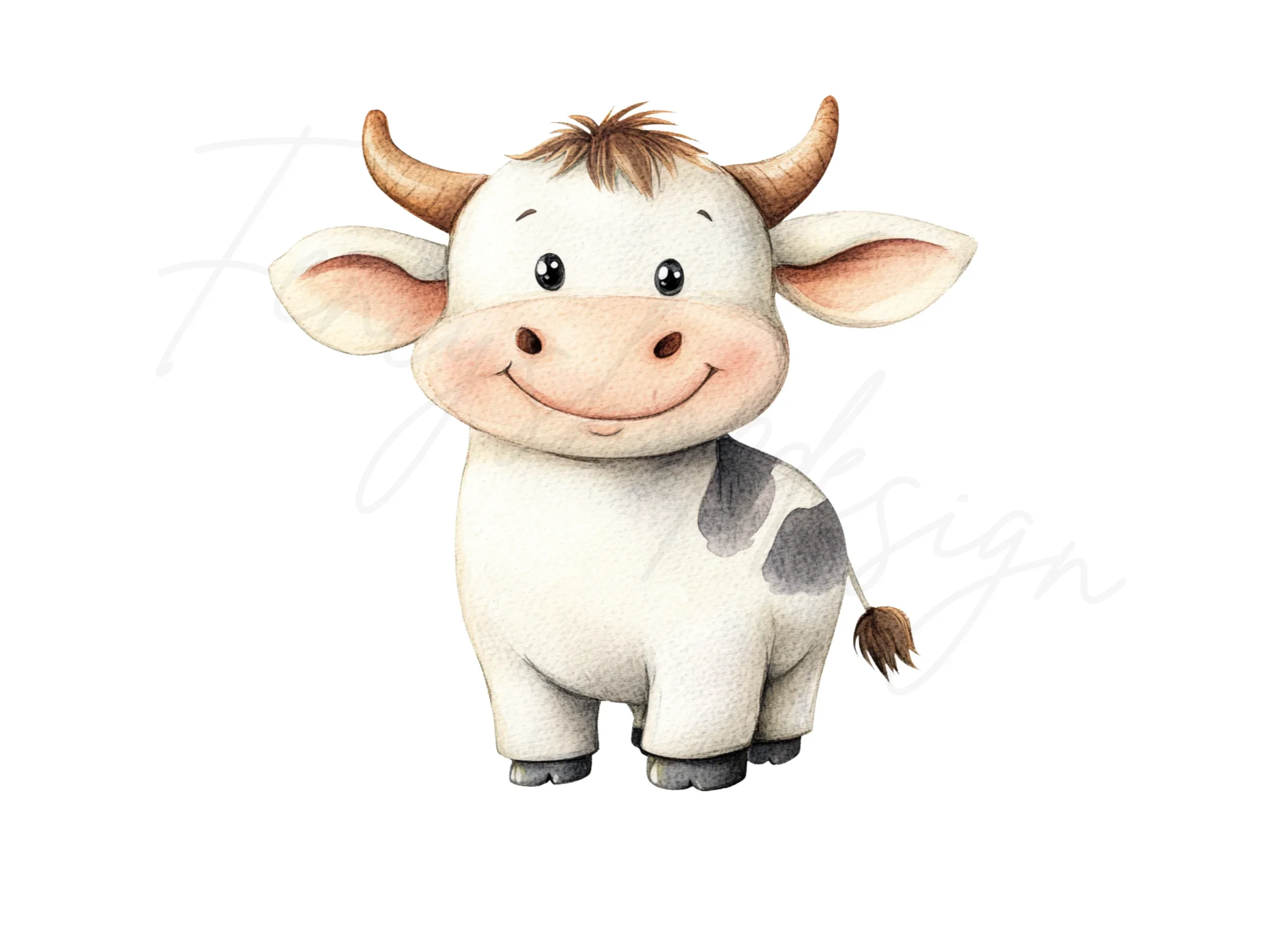 Adorable Cow Clipart Bundle - Image 3