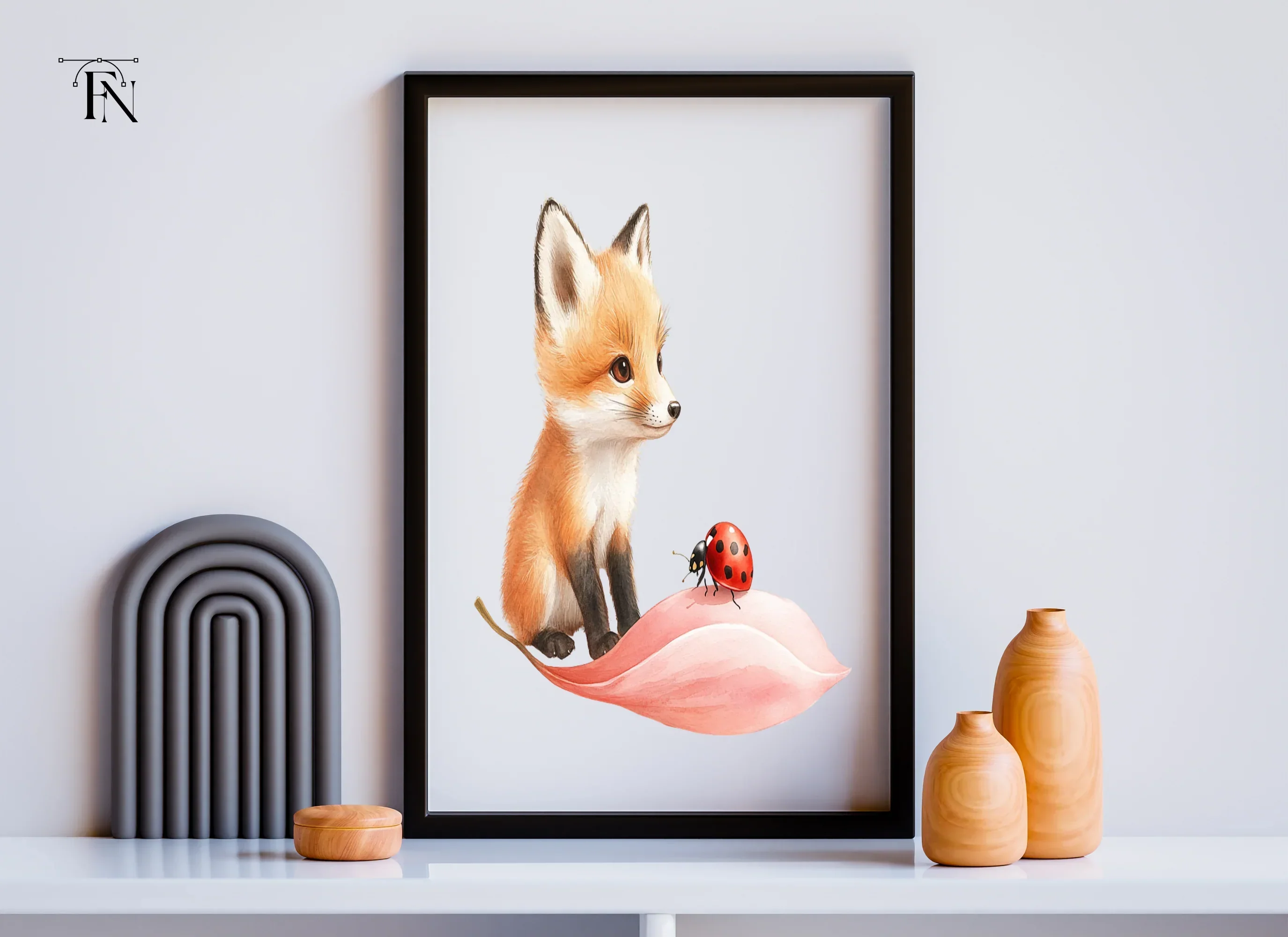 Adorable Fox and Ladybug Clipart Bundle - Image 3