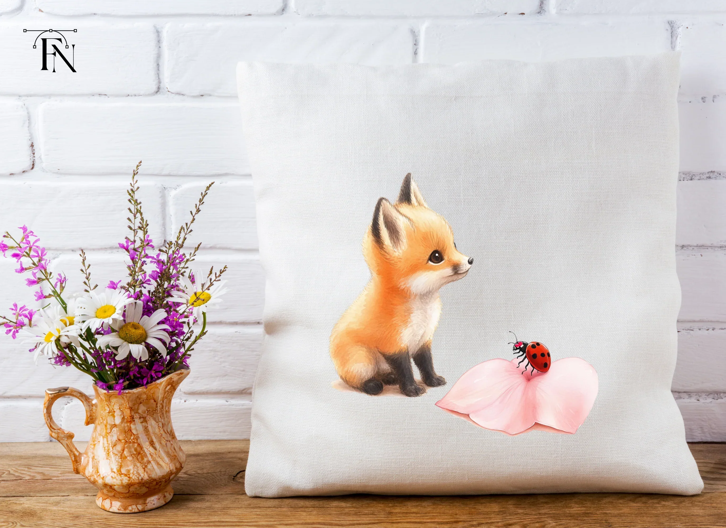 Adorable Fox and Ladybug Clipart Bundle - Image 4