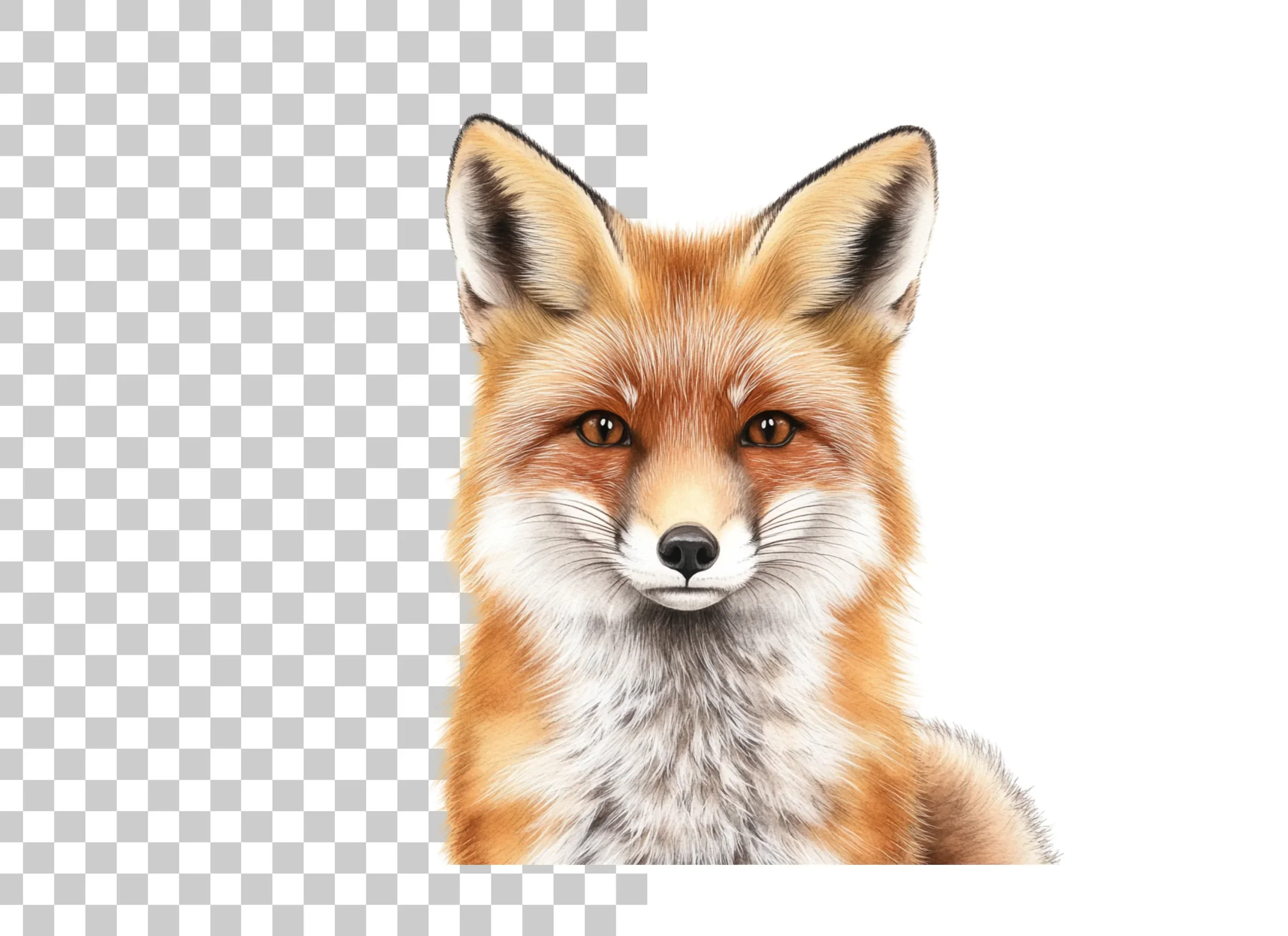 Adorable Fox Portraits Clipart Bundle - Image 2