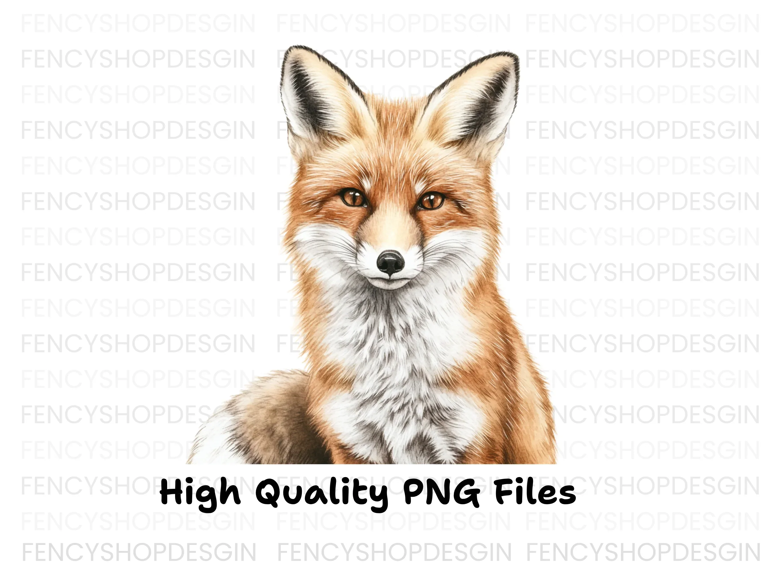 Adorable Fox Portraits Clipart Bundle - Image 3
