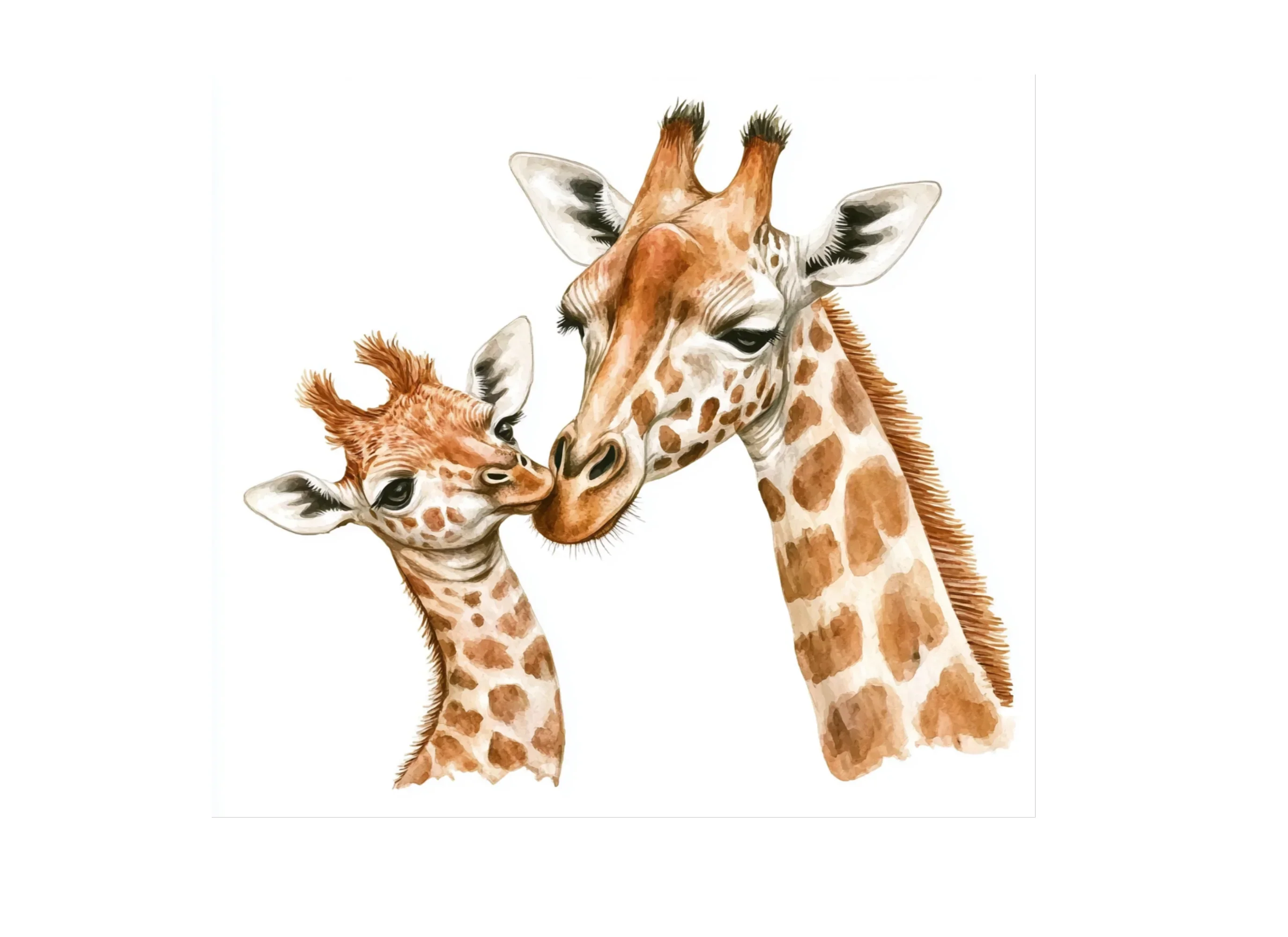 Adorable Giraffe Family Clipart Bundle - Image 2