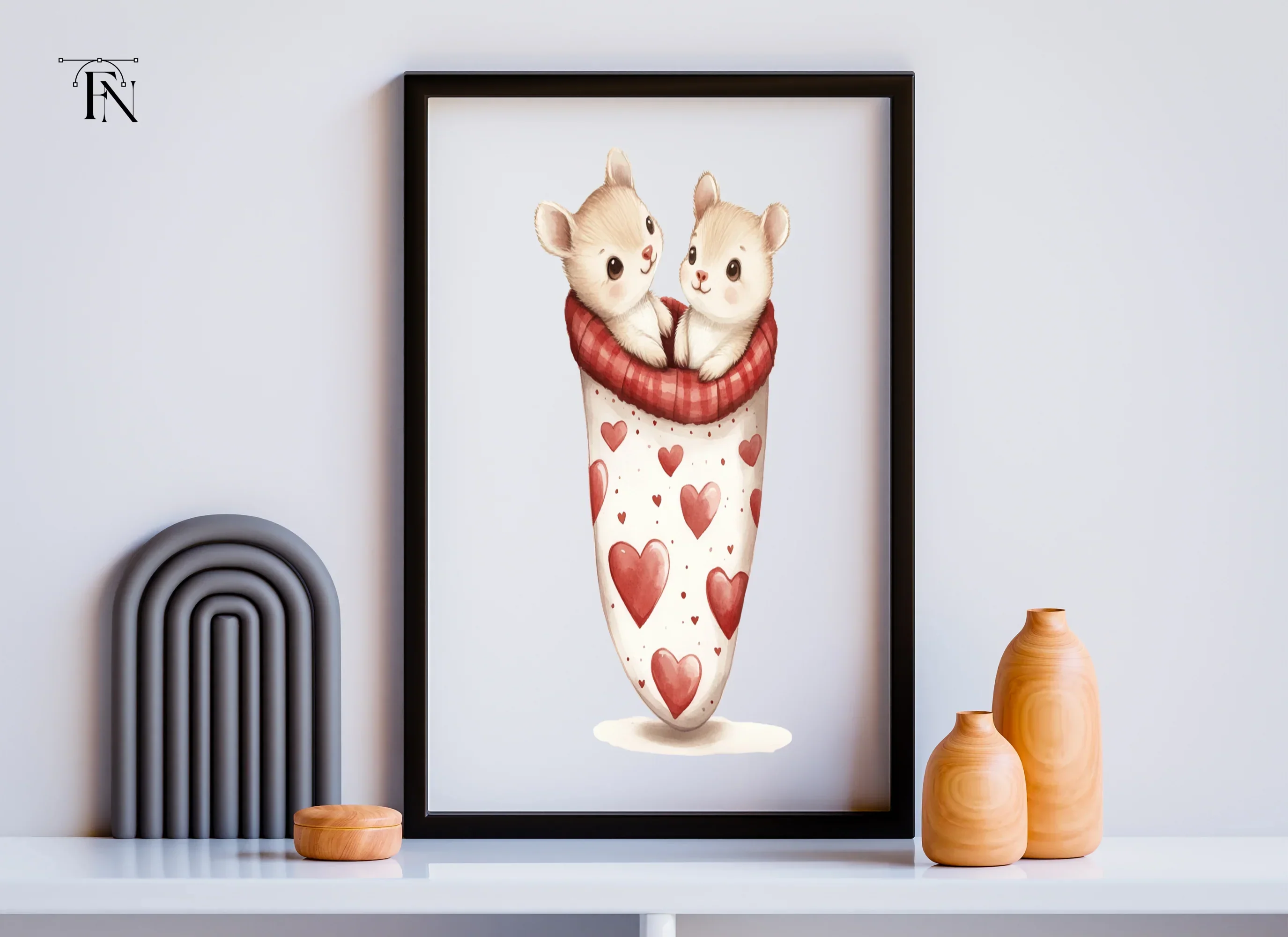 Adorable Hamster Valentine Clipart Bundle - Image 5