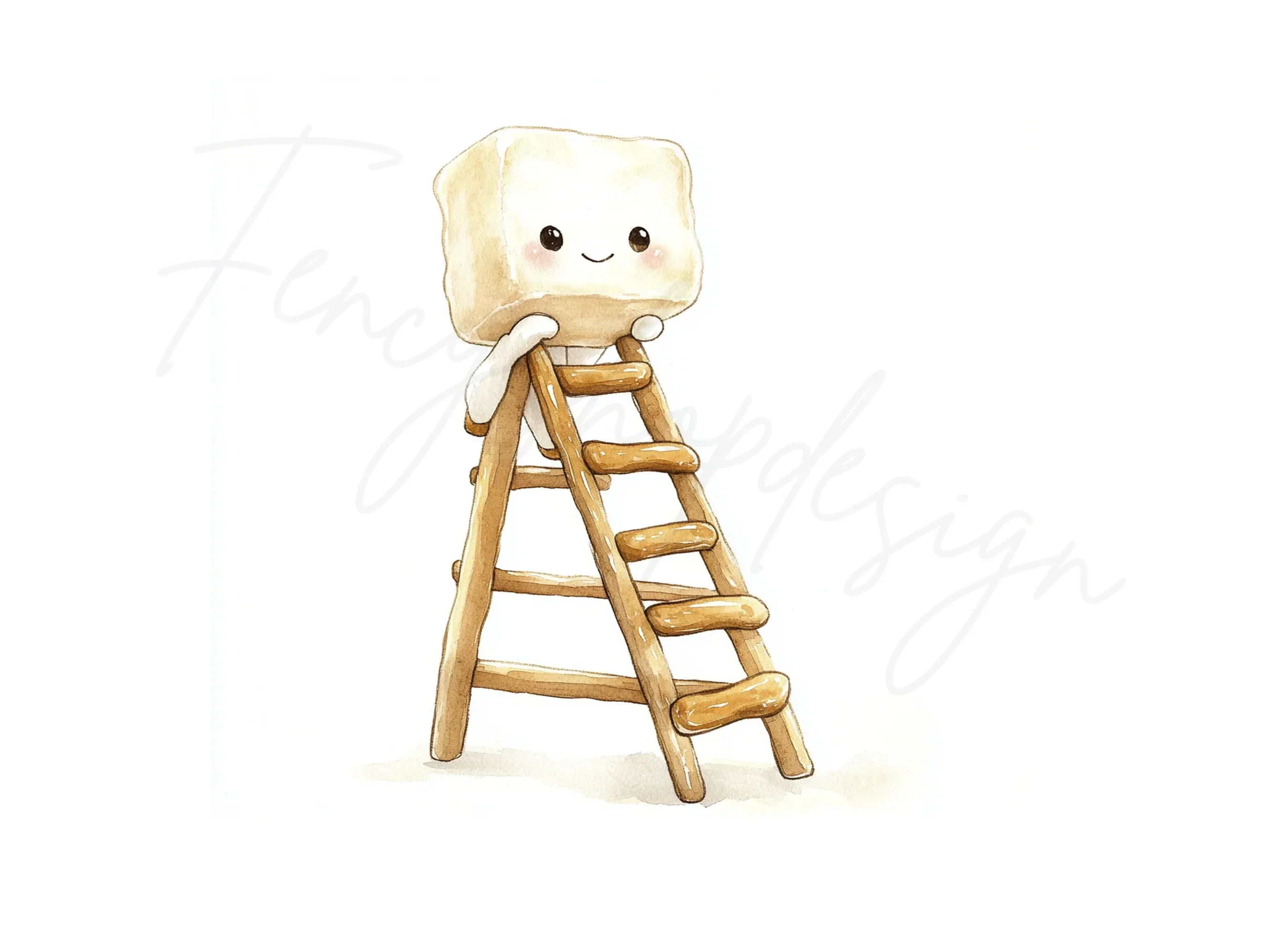 Adorable Marshmallow Ladder Clipart Bundle - Image 2