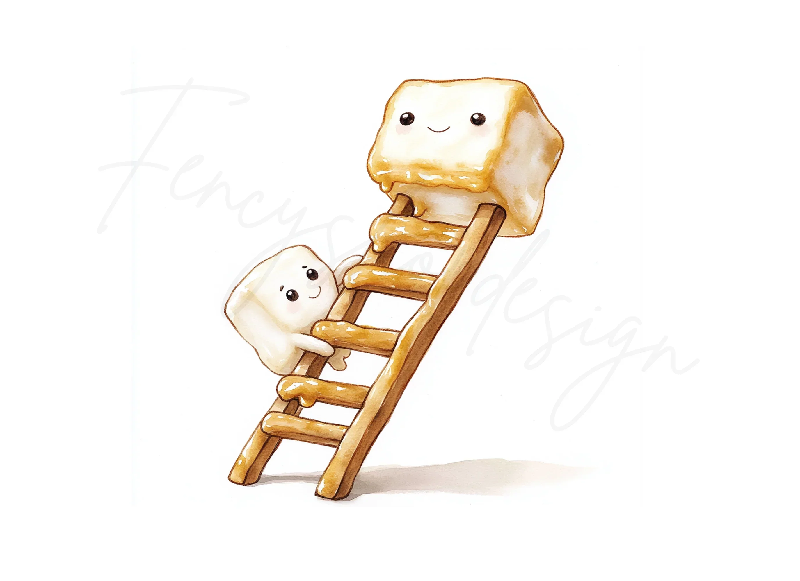 Adorable Marshmallow Ladder Clipart Bundle - Image 3