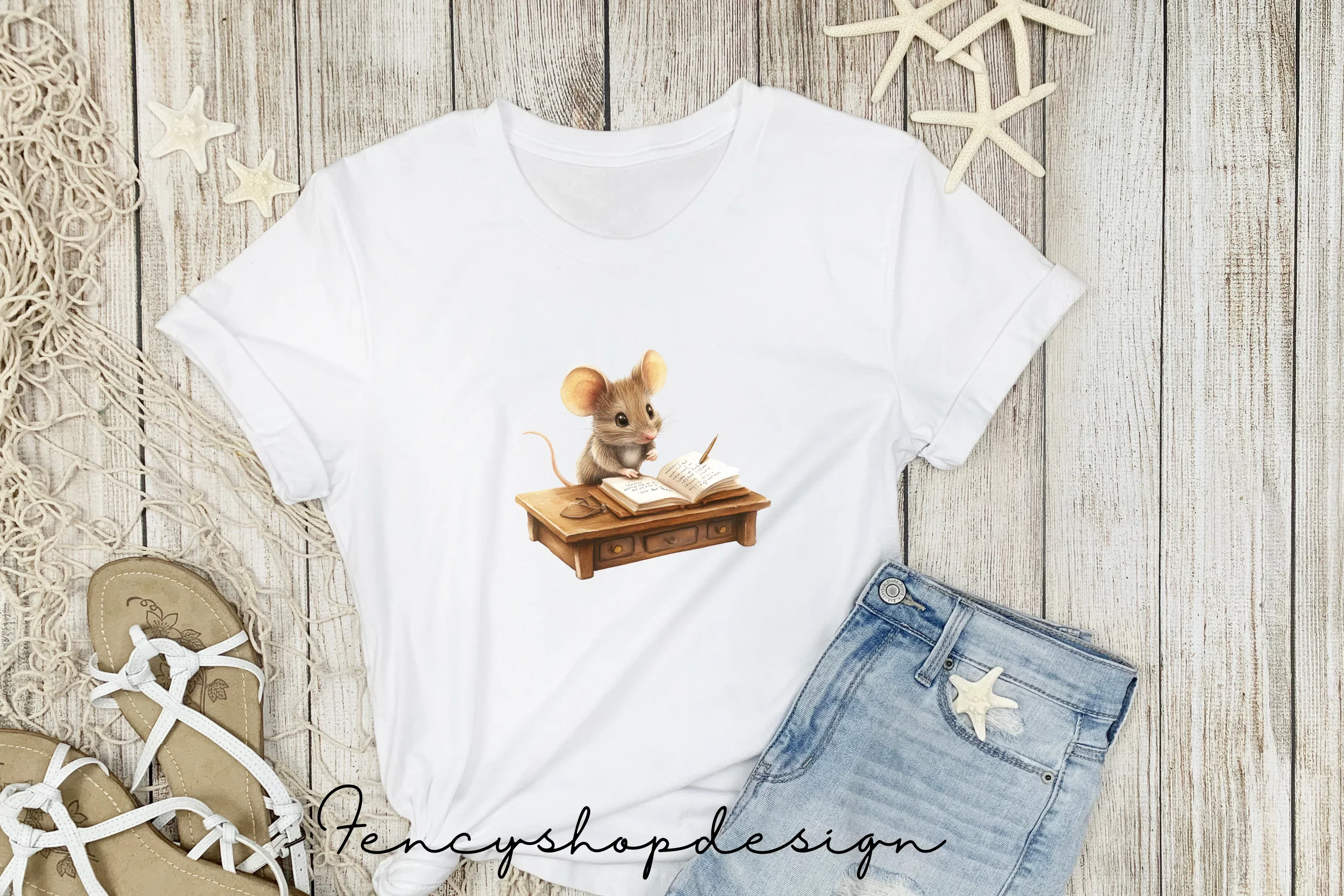 Adorable Mice Learning Clipart Bundle - Image 5