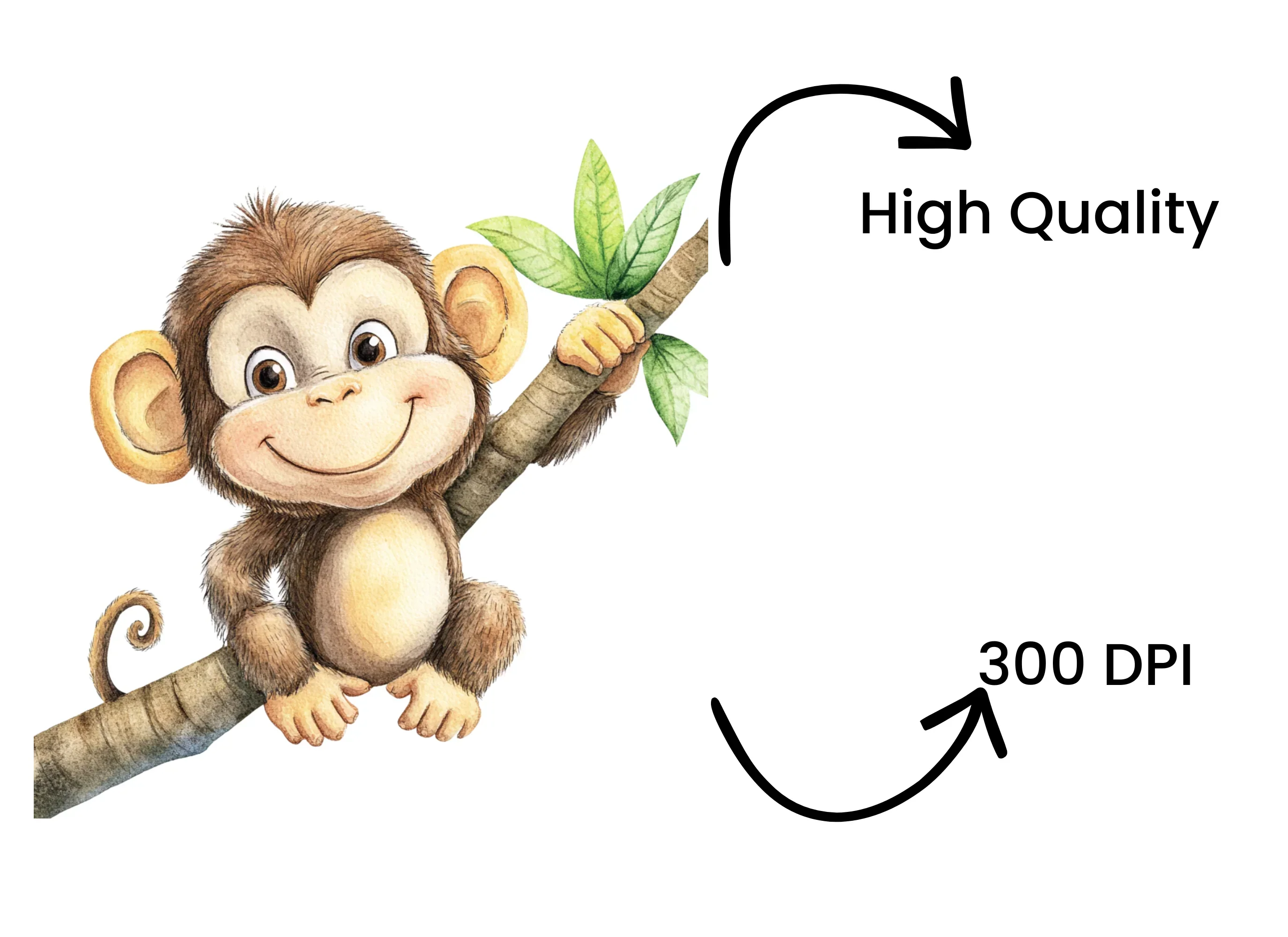 Adorable Monkey Clipart Bundle - Image 4