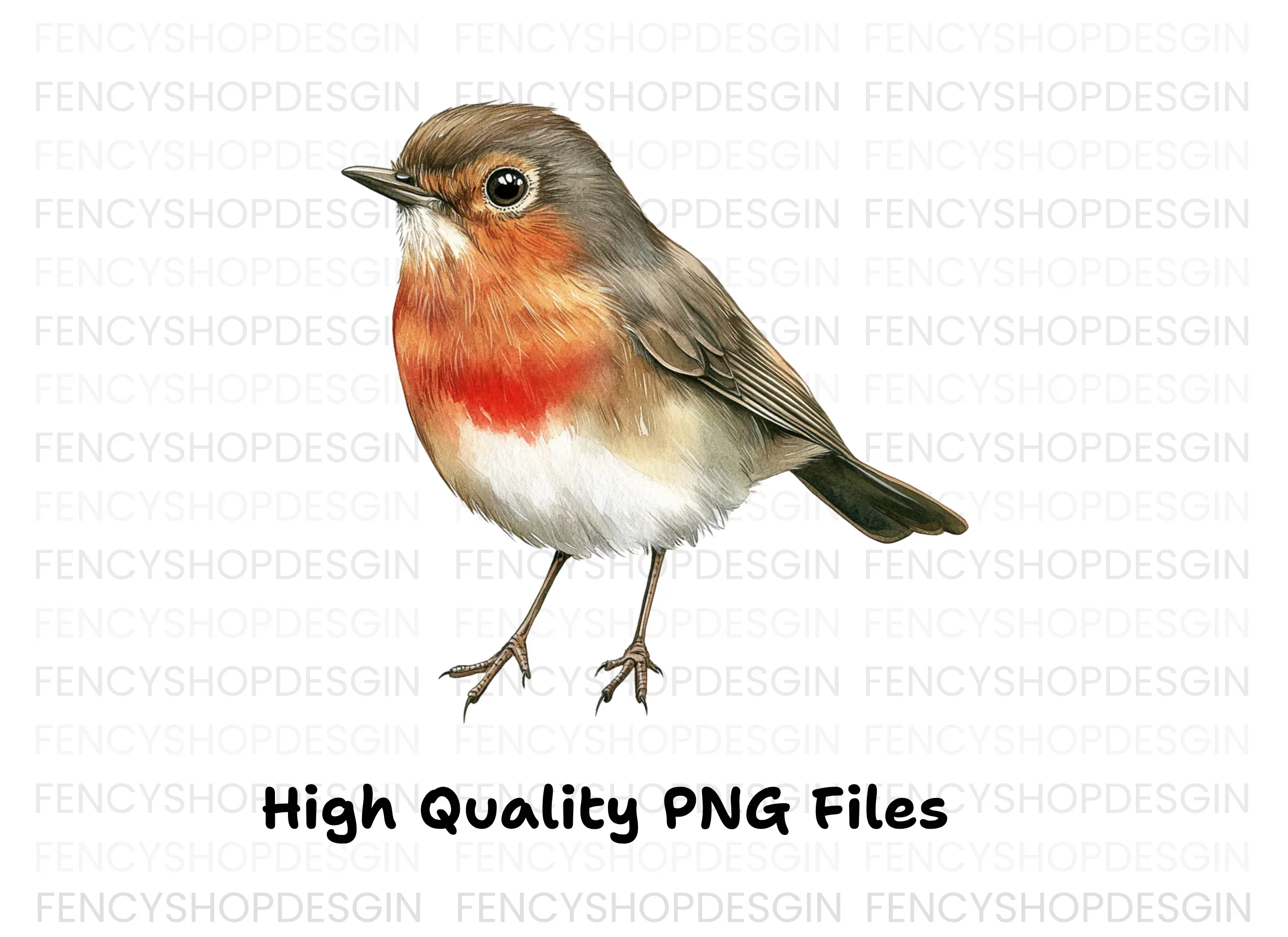 Adorable Robin Bird Clipart Bundle - Image 3