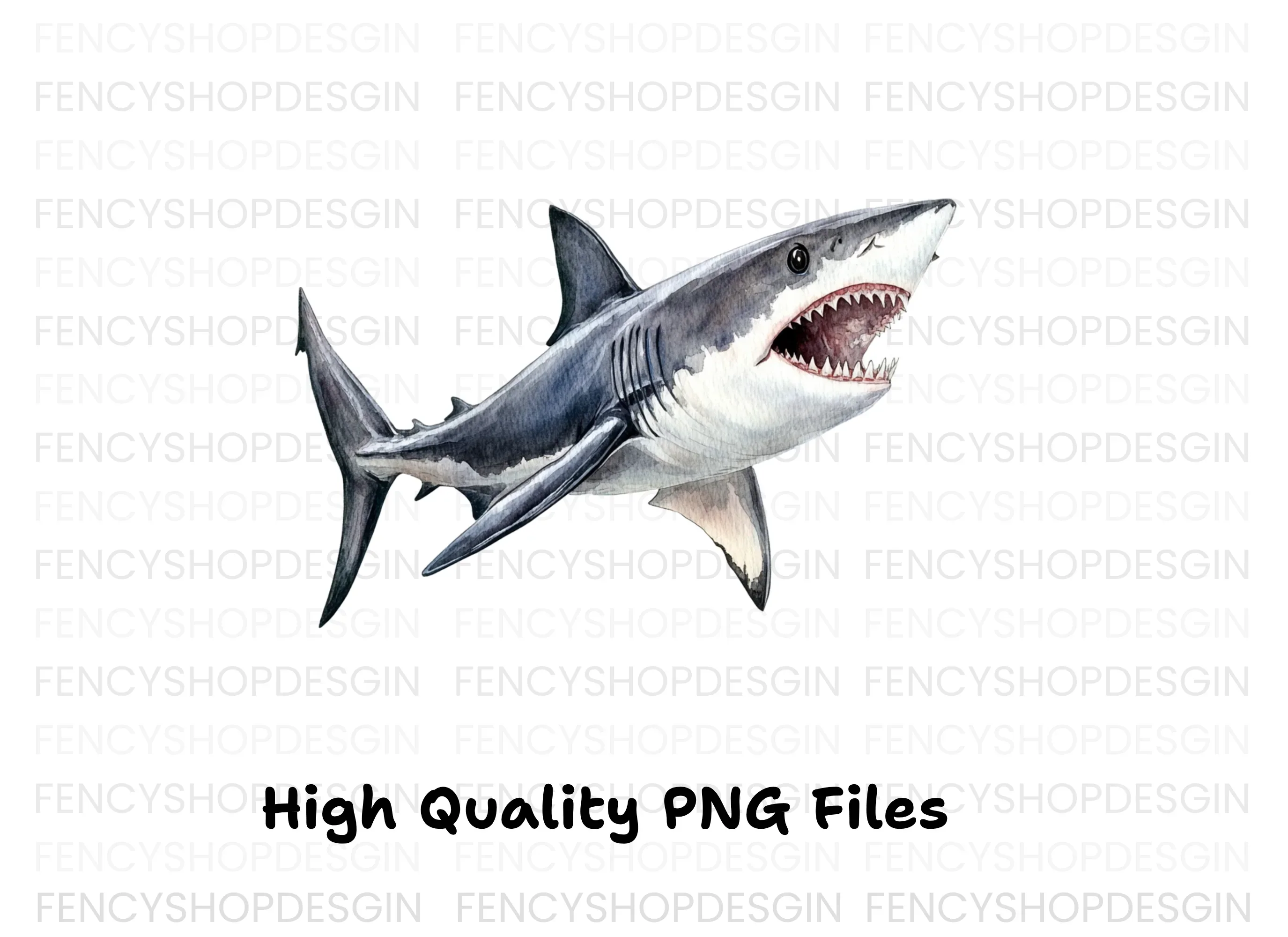 Aggressive Shark Jaws Clipart Bundle - Image 4