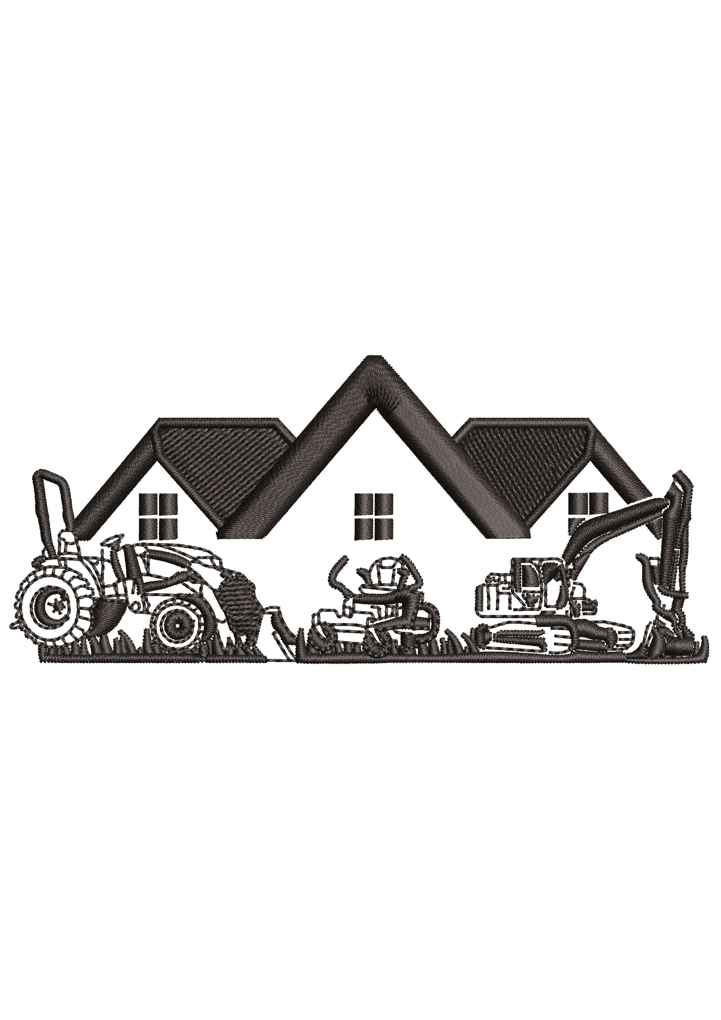 Agriculture Hub Embroidery Design