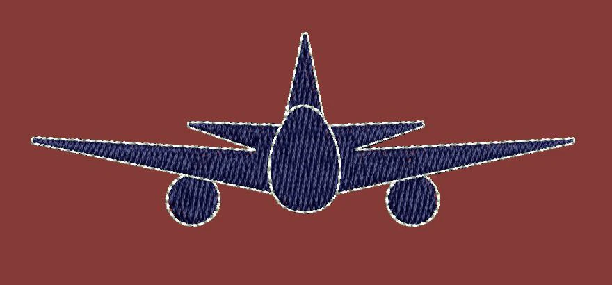 Airoplane Embroidery Design