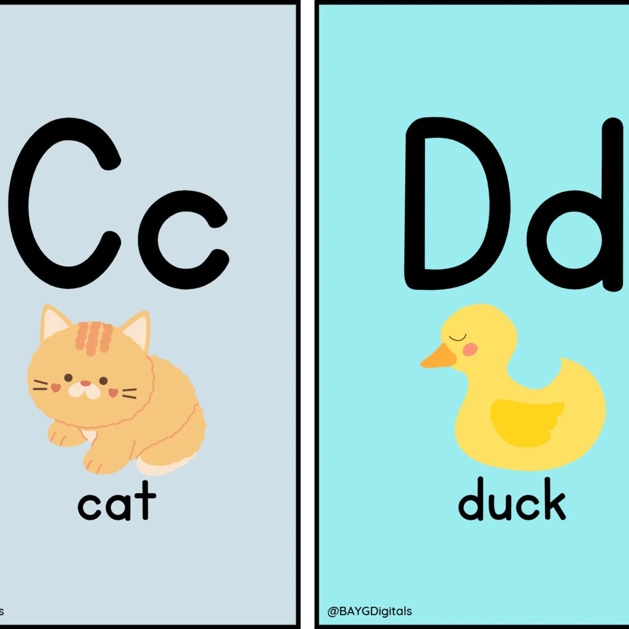 Alphabet Flashcards with Pictures - Image 2