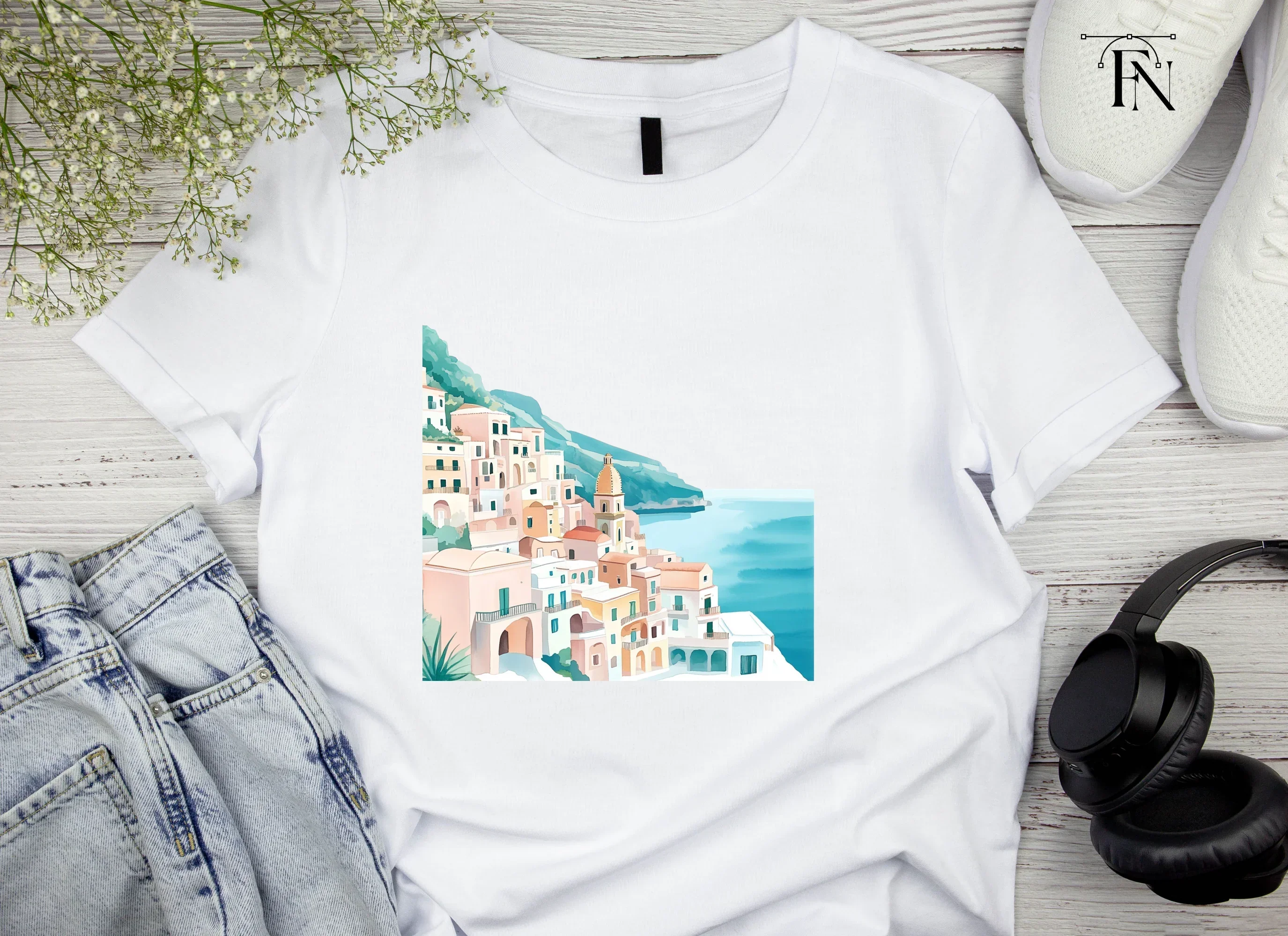 Amalfi Coast Clipart Bundle - Image 4