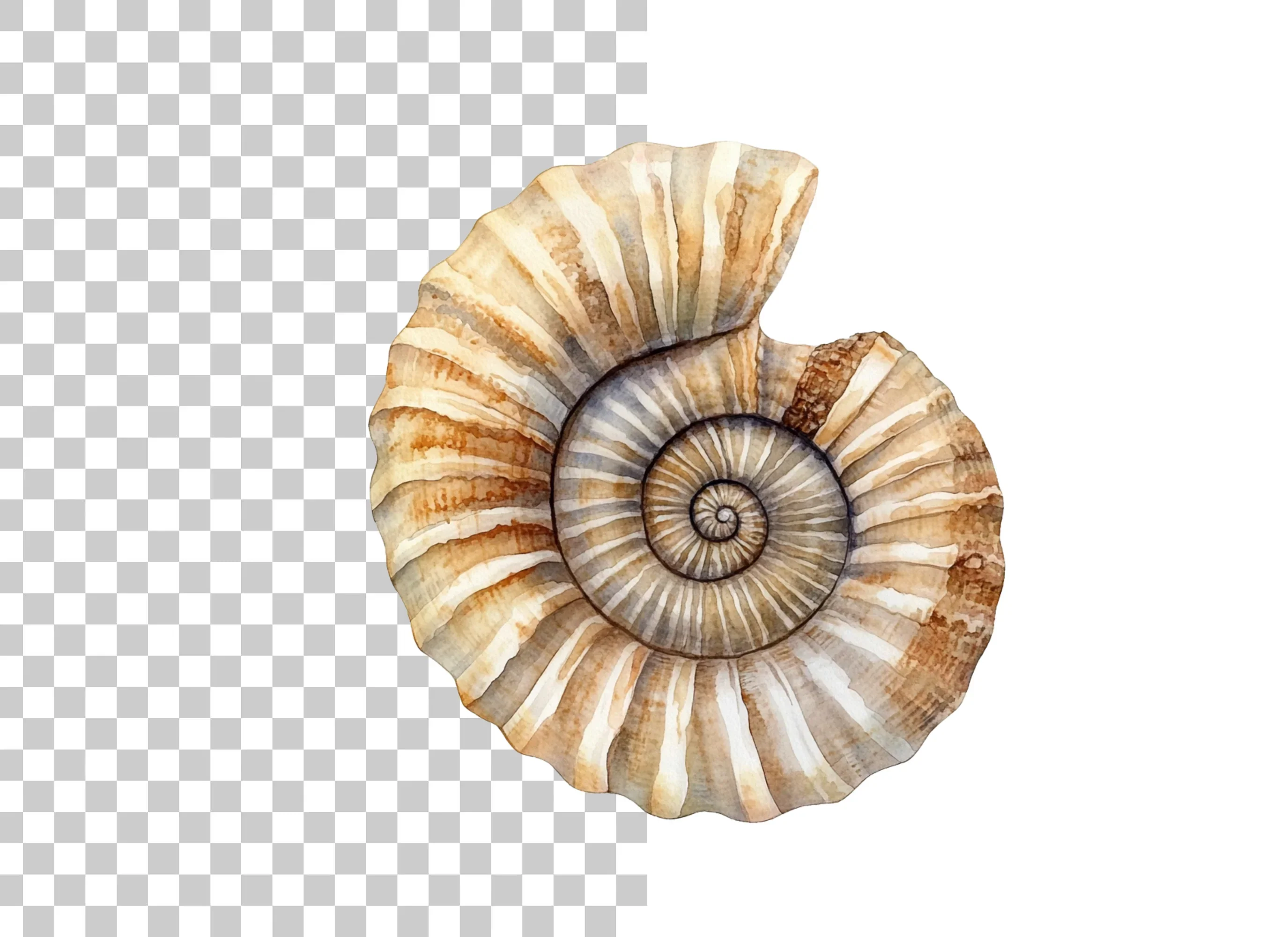 Ammonite Shells Clipart Bundle - Image 2