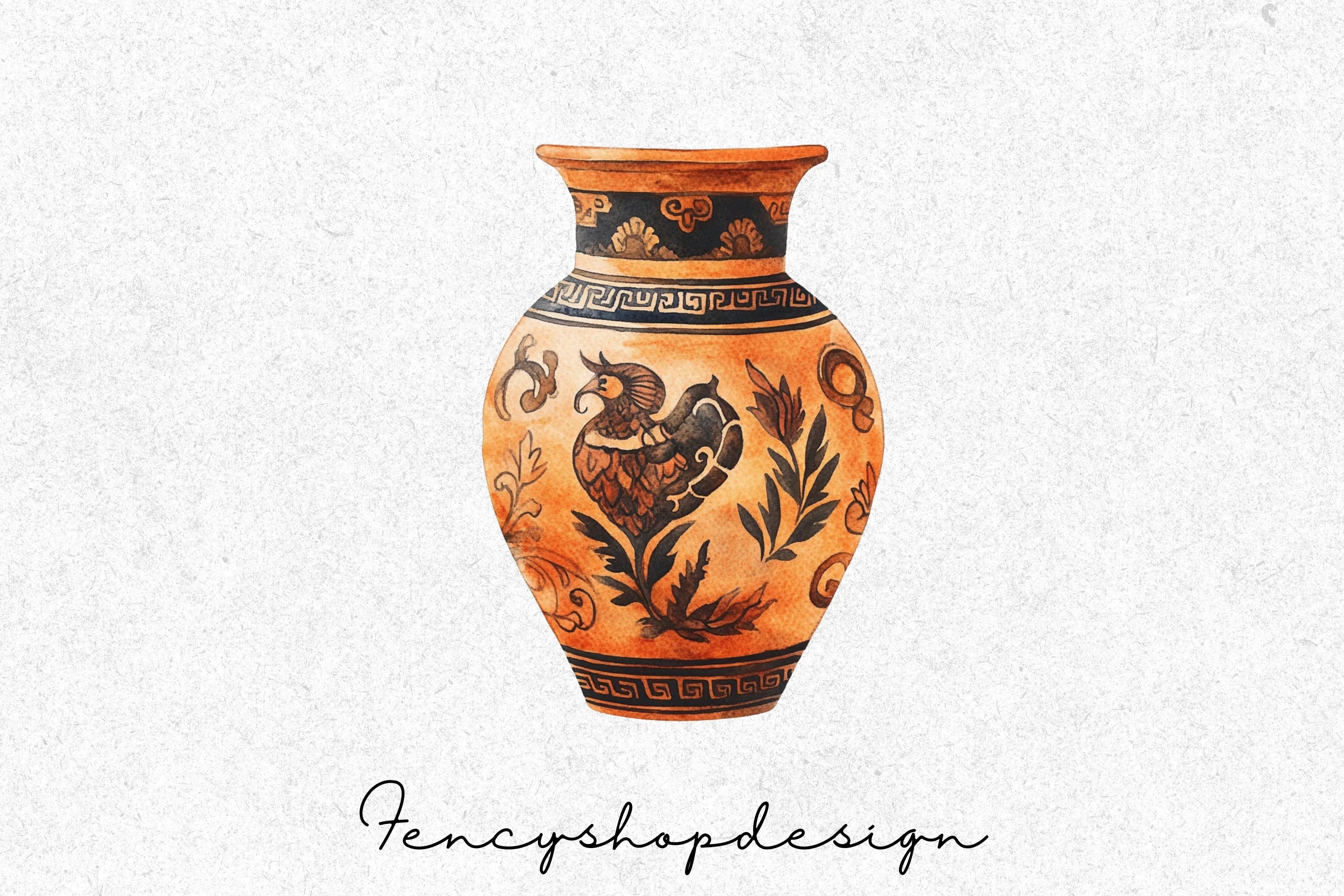 Ancient Greek Pottery Clipart Bundle - Image 3