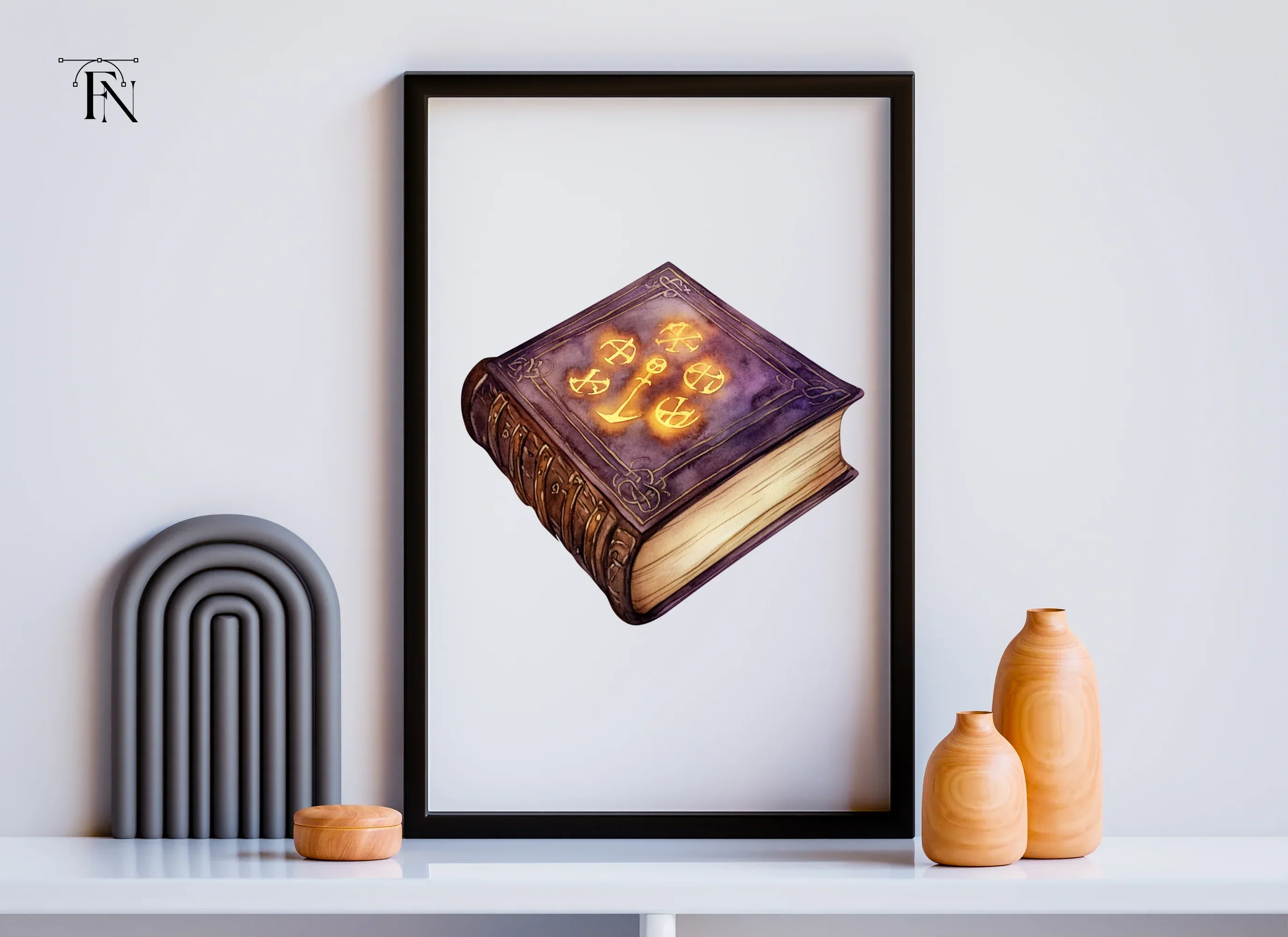 Ancient Grimoire Magic Book Clipart Bundle - Image 6