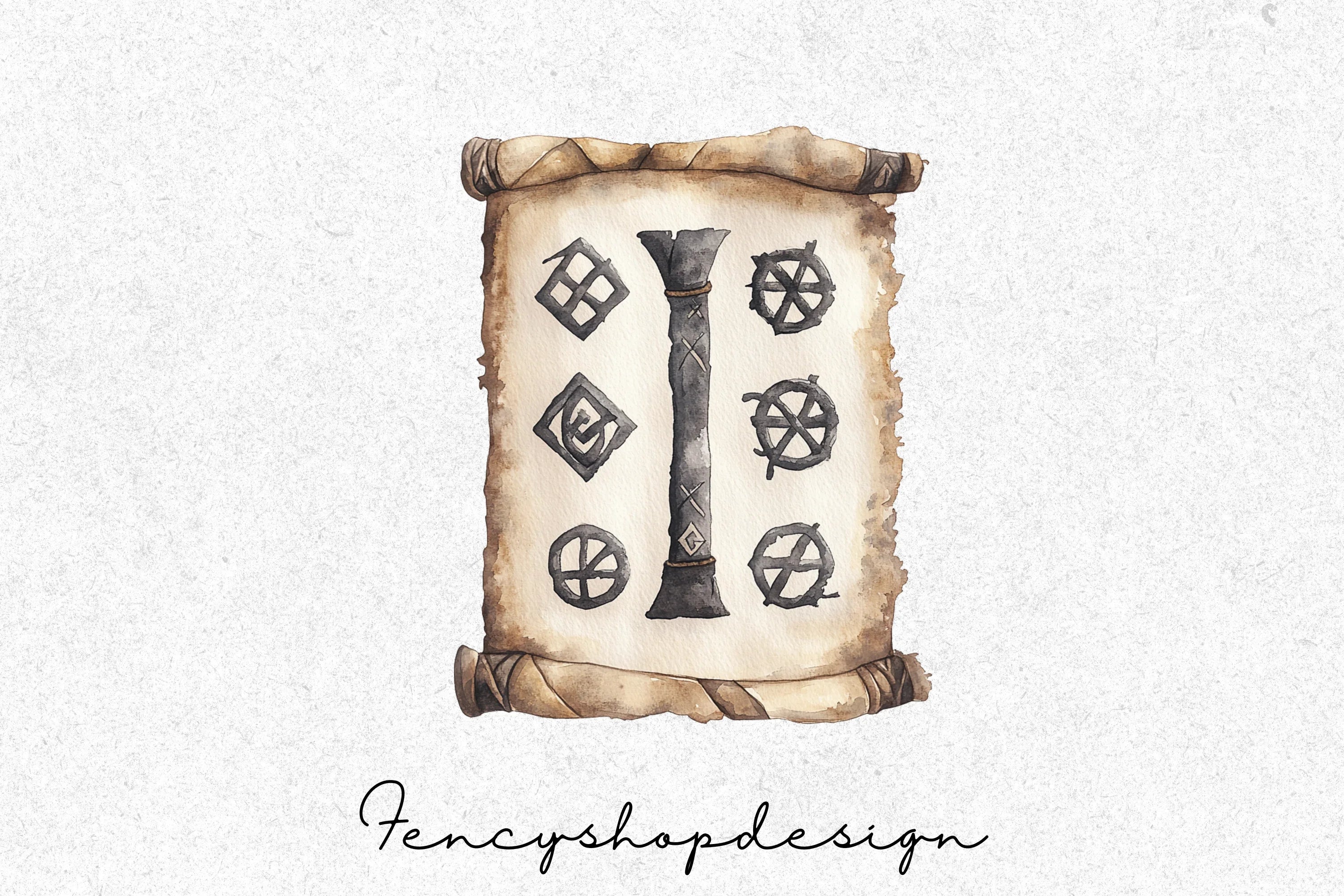 Ancient Mystical Symbols Clipart Bundle - Image 7