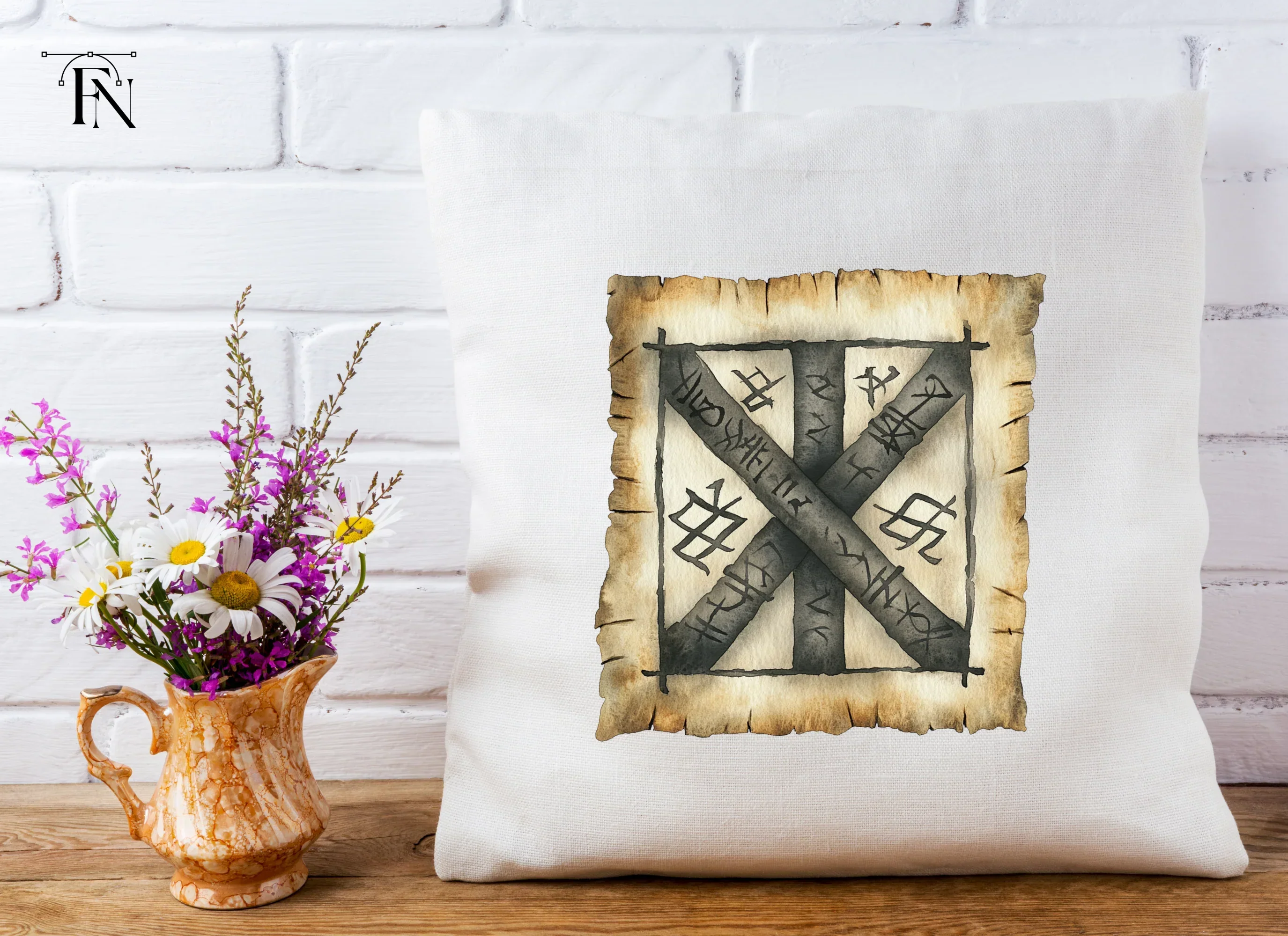 Ancient Runic Scroll Clipart Bundle - Image 5