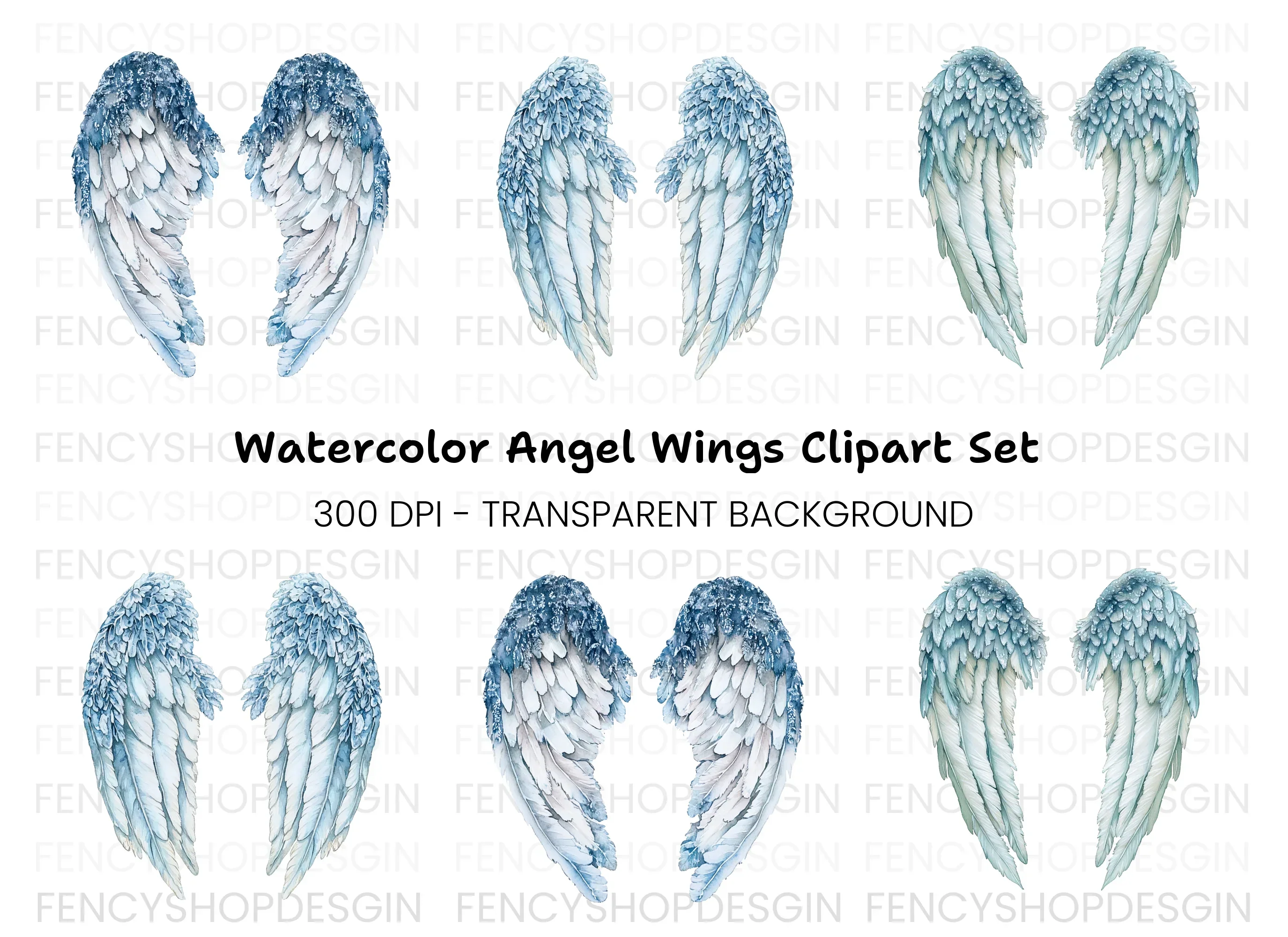 Angel Wings Clipart Bundle