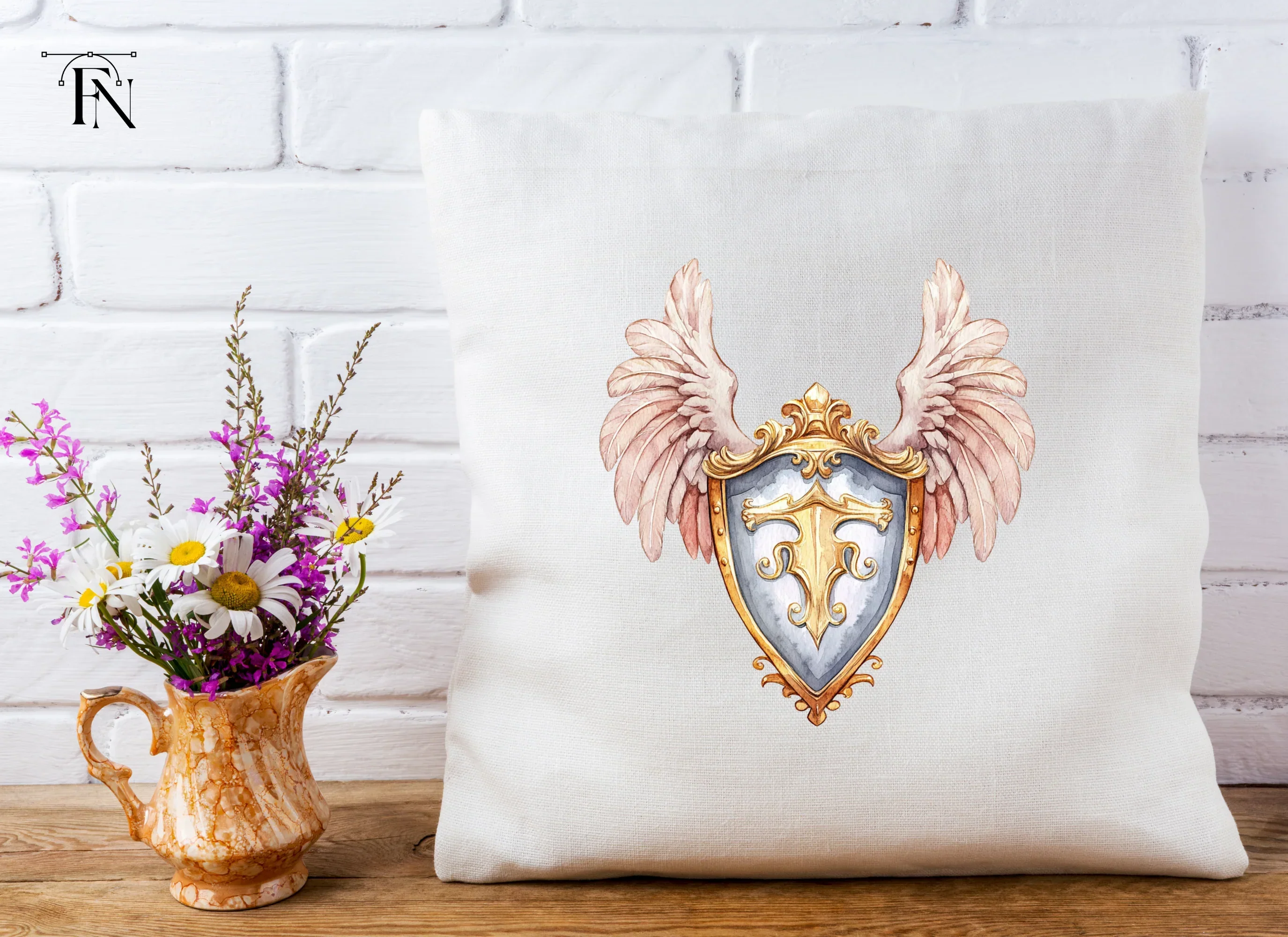 Angelic Shield Clipart Bundle - Image 4