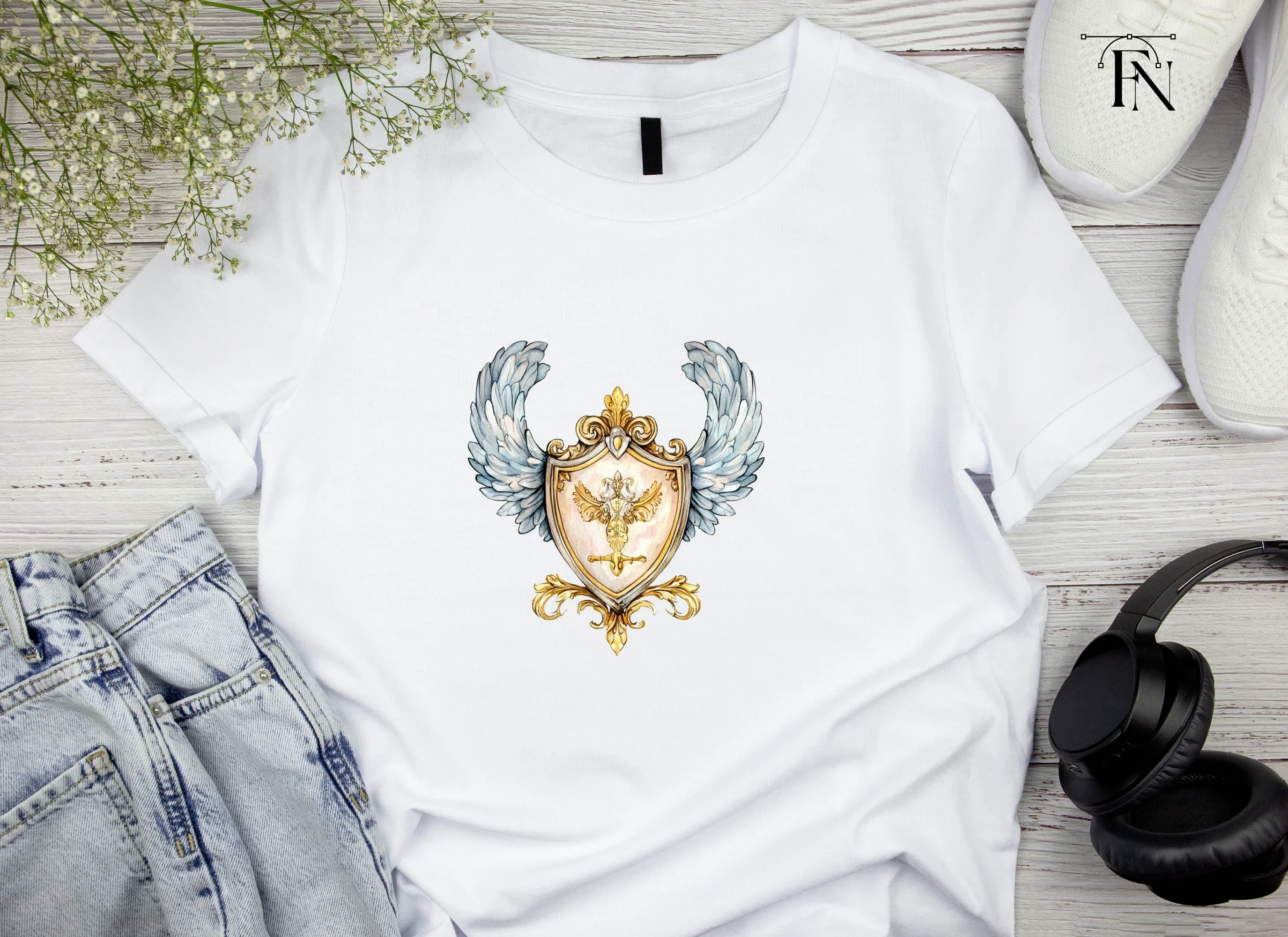 Angelic Shield Clipart Bundle - Image 5