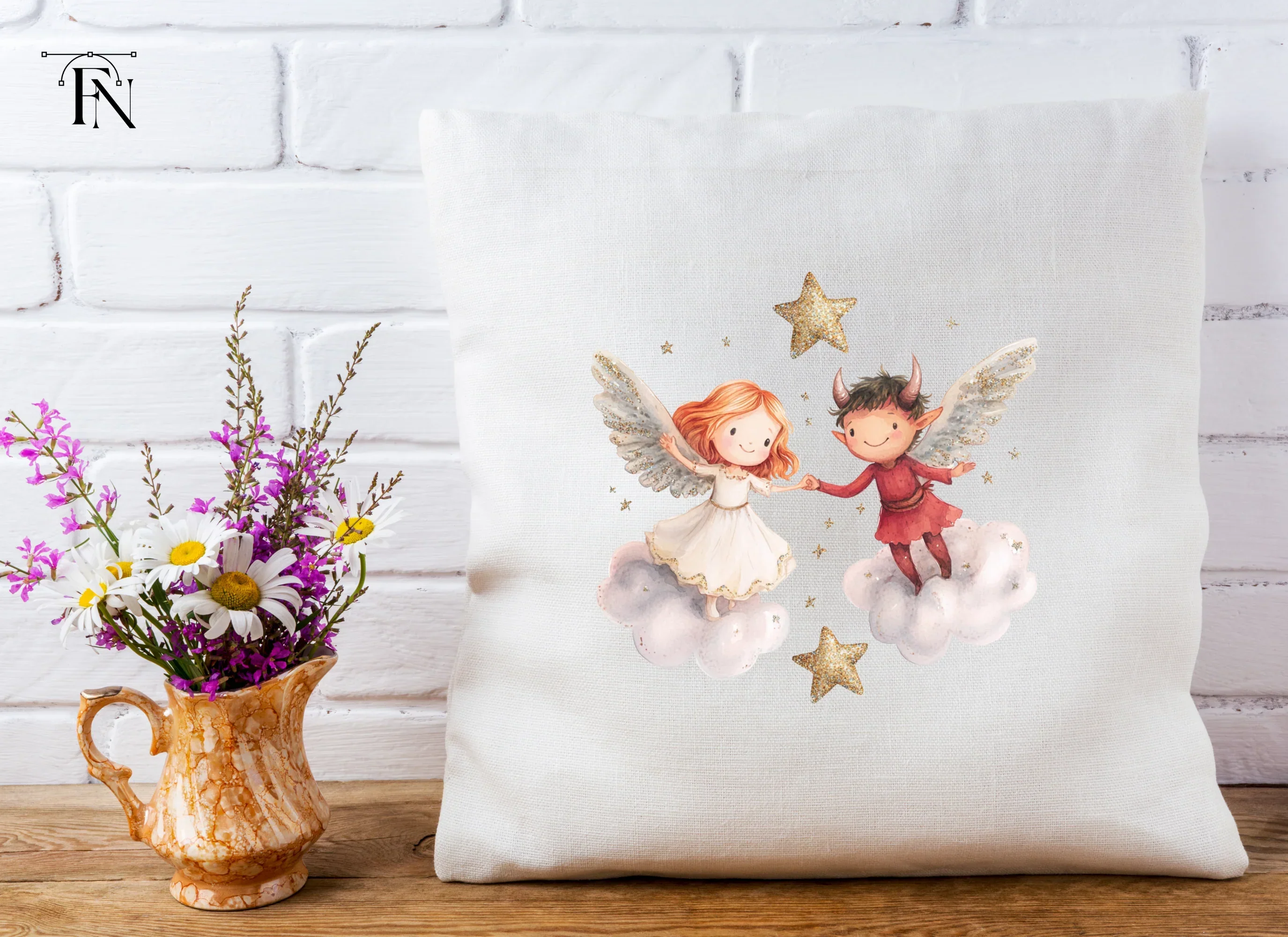 Angels and Devils Clipart Bundle - Image 3