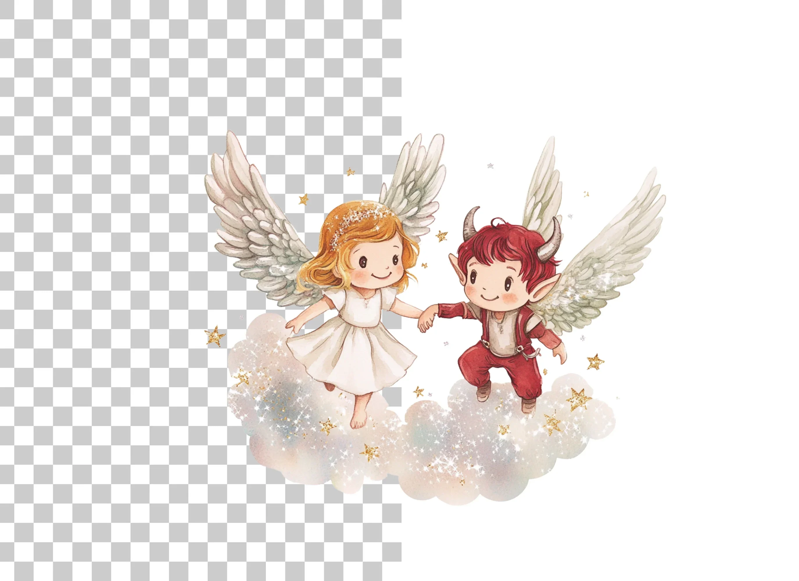 Angels and Devils Clipart Bundle - Image 6
