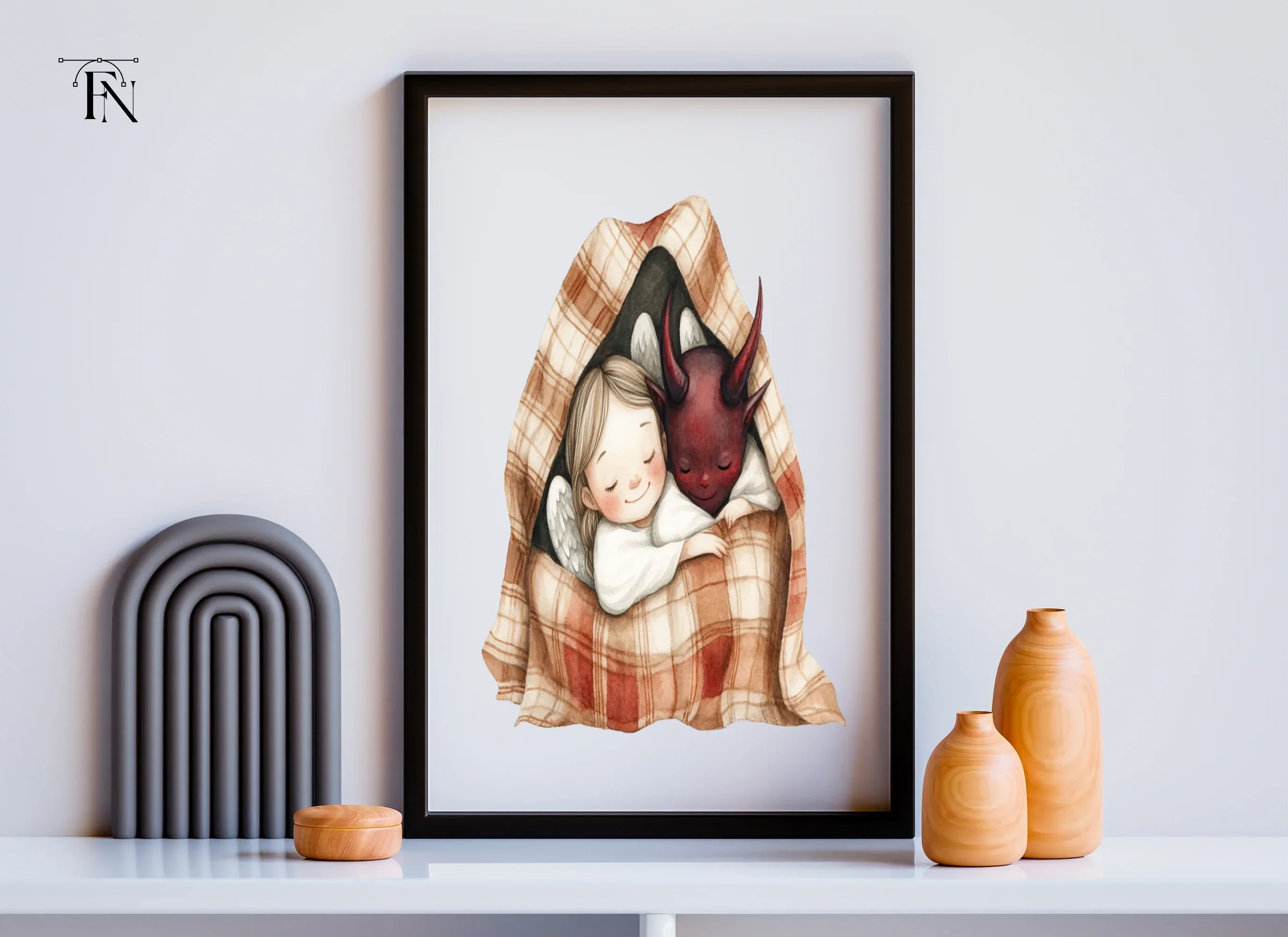 Angels and Devils Sleeping Clipart Bundle - Image 4