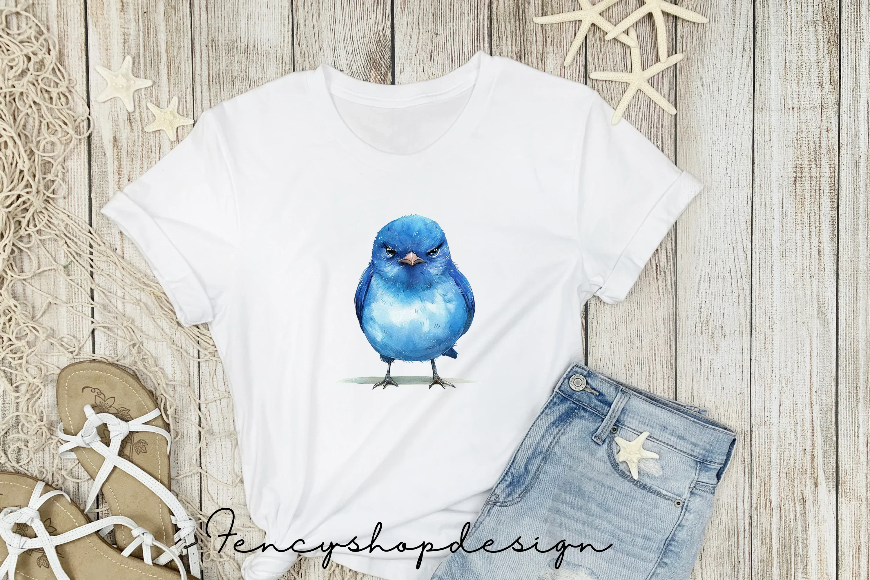 Angry Blue Birds Clipart Bundle - Image 5